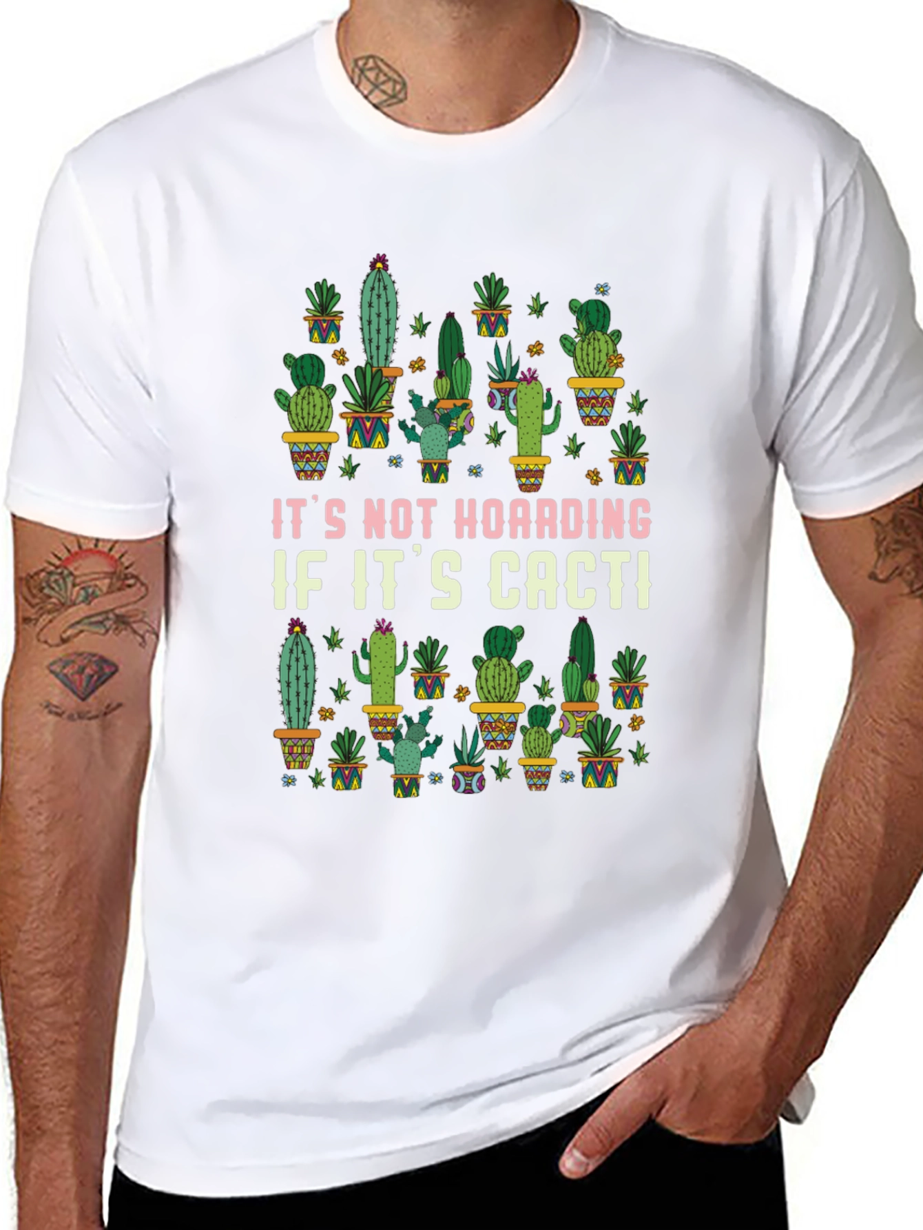 Funny Cactus Lover T-Shirt - Its Not Hoarding!