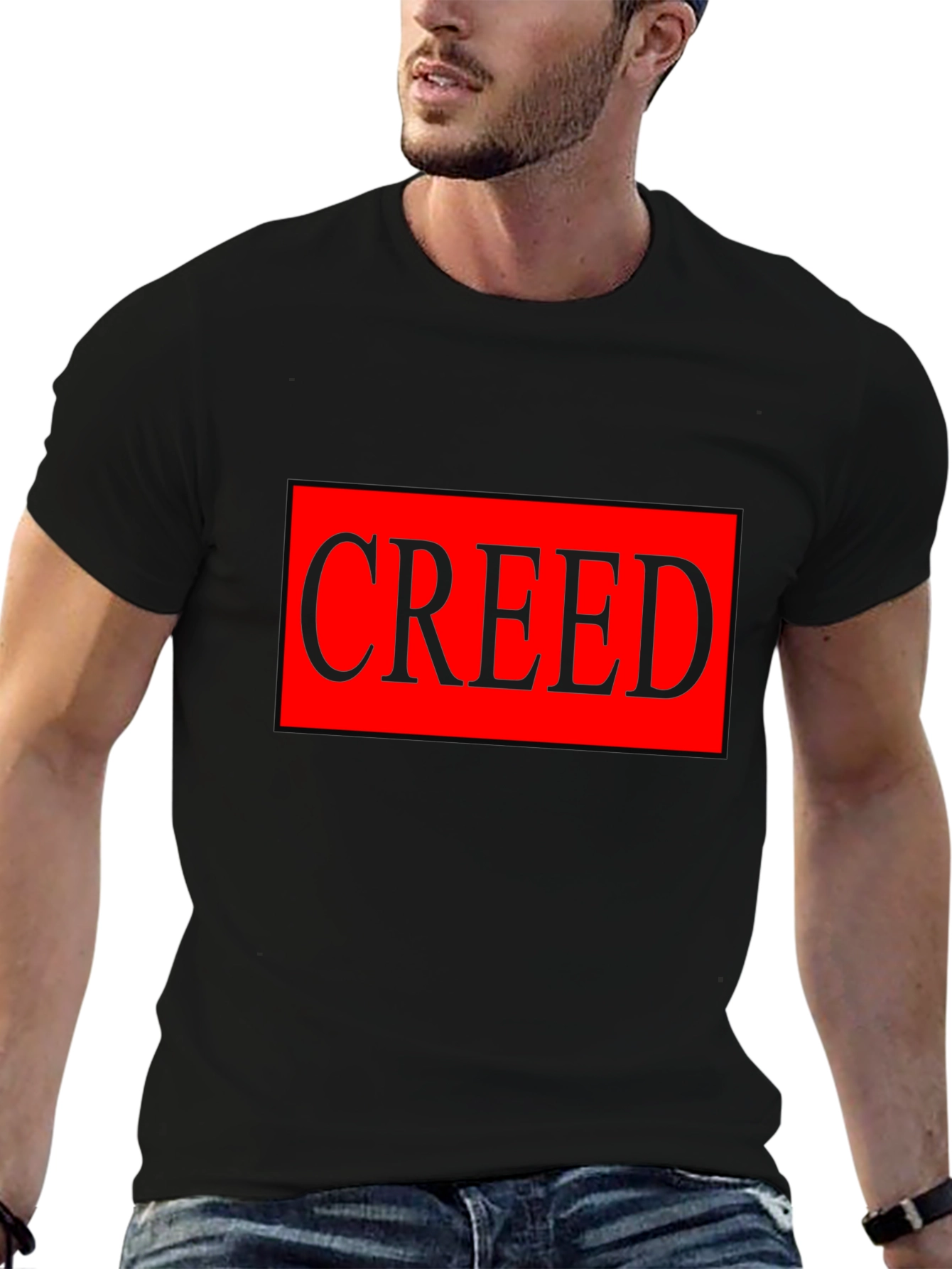 Creed Graphic T-Shirt - Black - Bold Statement Tee