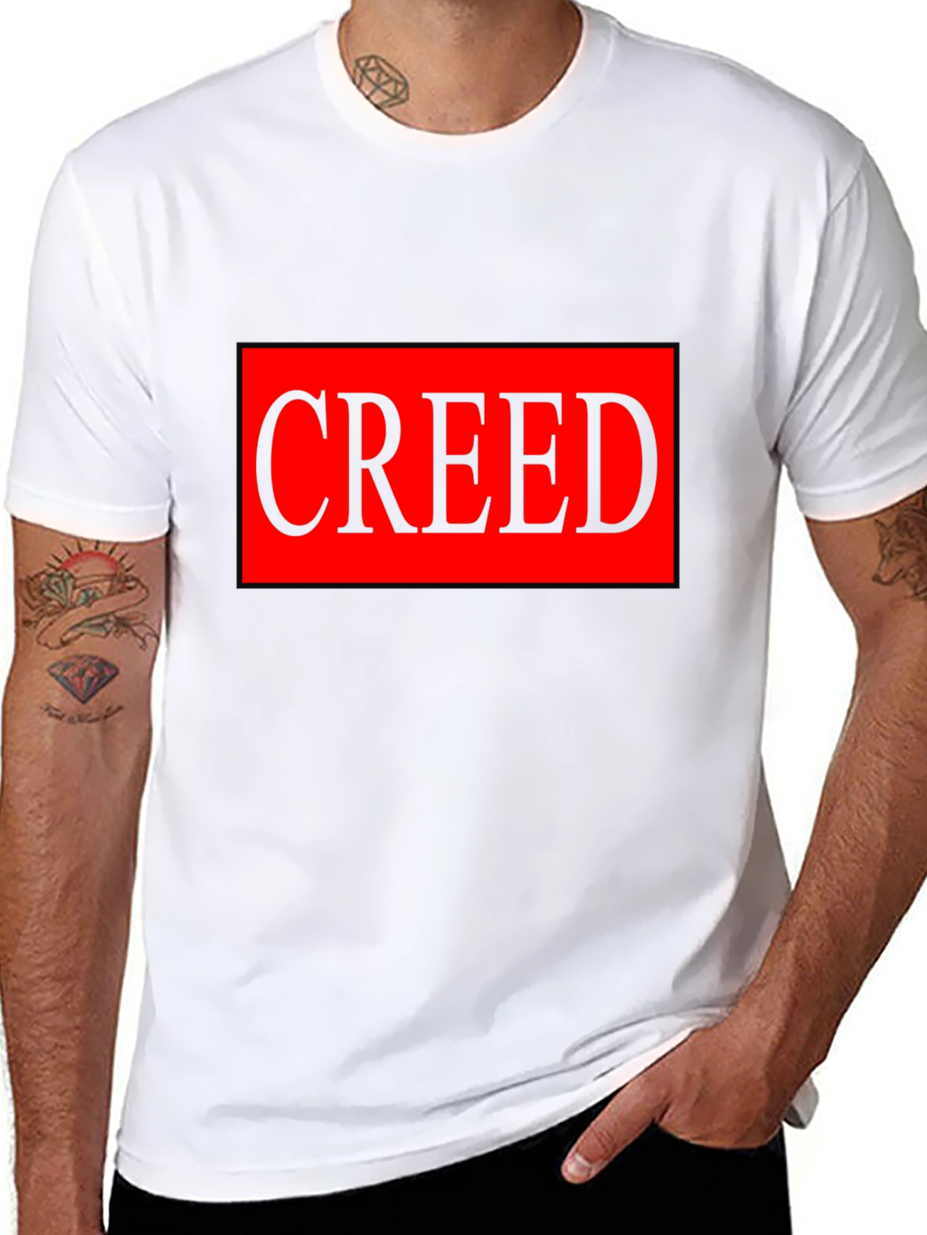 Creed Graphic T-Shirt - Black - Bold Statement Tee