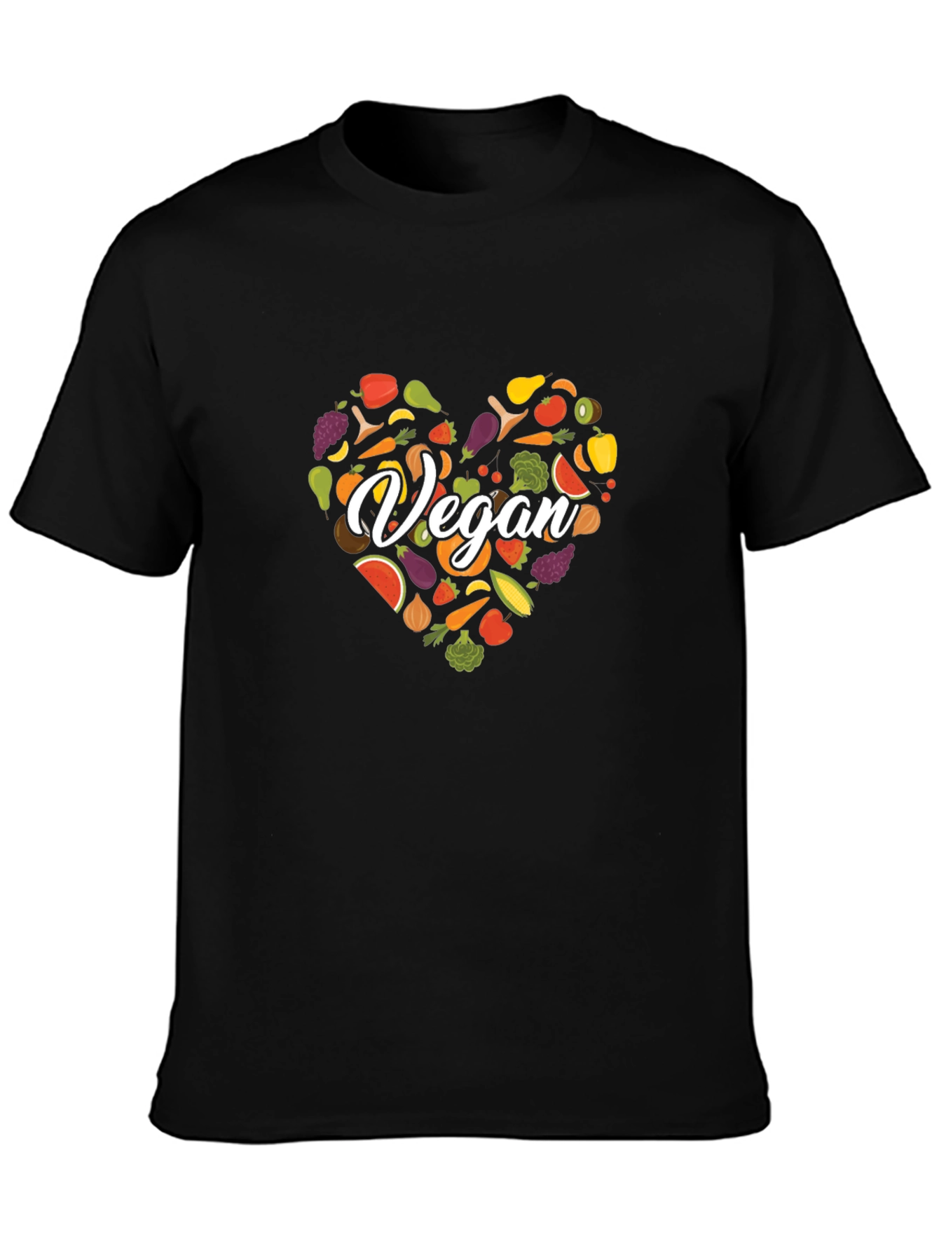 Vegan Heart Graphic Tee - Stylish Unisex Shirt