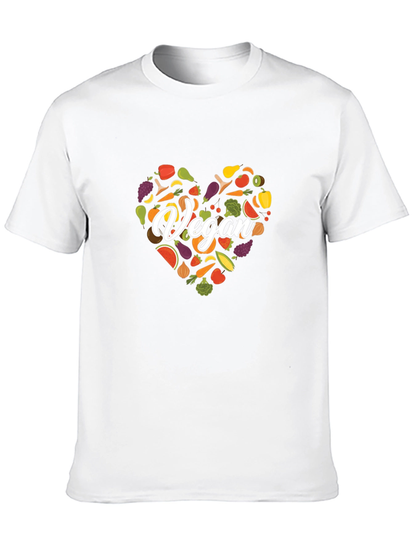 Vegan Heart Graphic Tee - Stylish Unisex Shirt