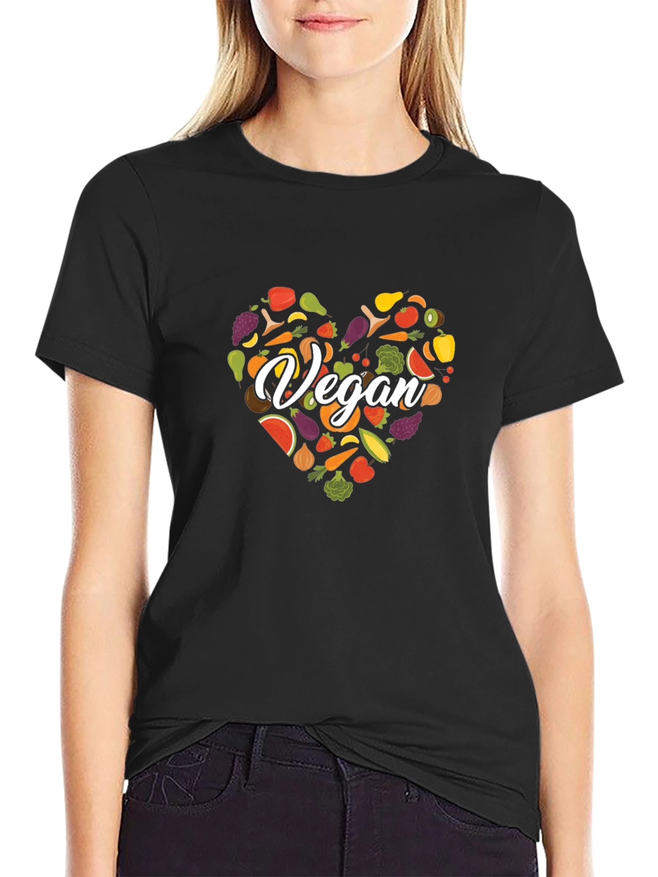 Vegan Heart Graphic Tee - Stylish Unisex Shirt