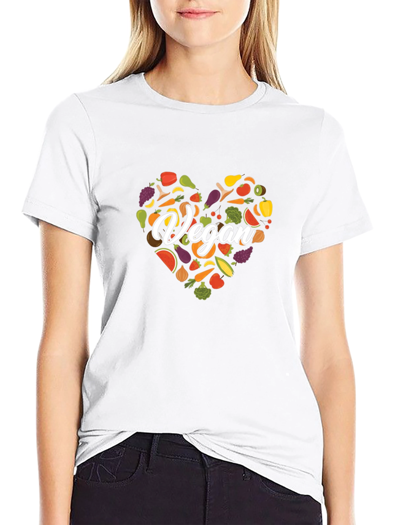Vegan Heart Graphic Tee - Stylish Unisex Shirt