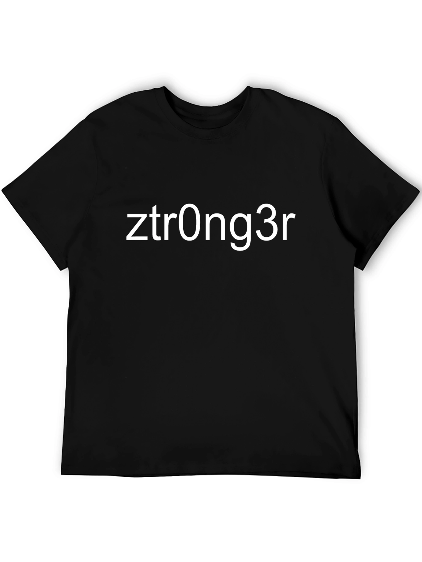 Ztrong3r Black Graphic Tee