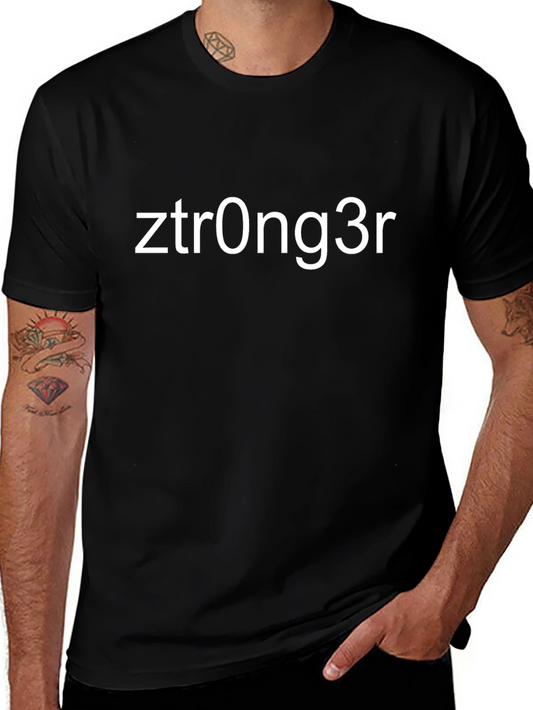Ztrong3r Black Graphic Tee