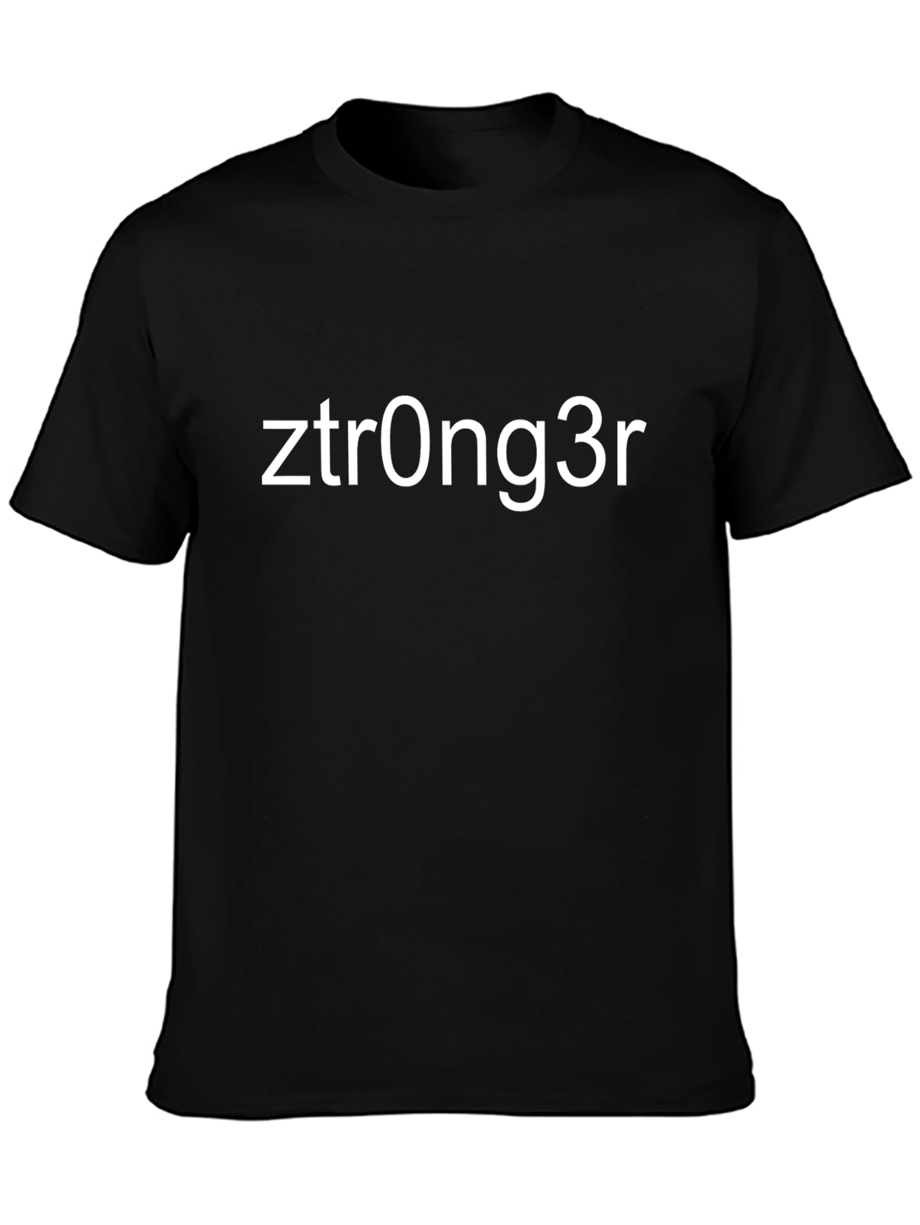 Ztrong3r Black Graphic Tee