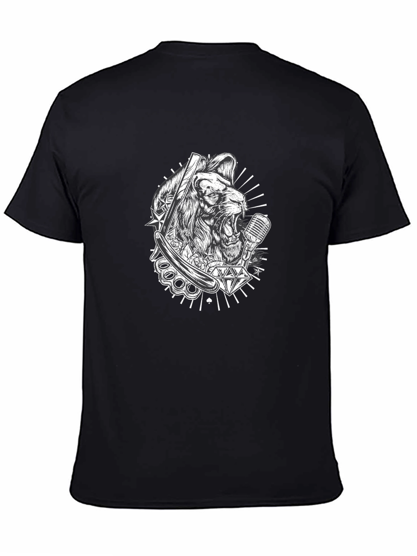 Lion King Barbershop Black T-Shirt