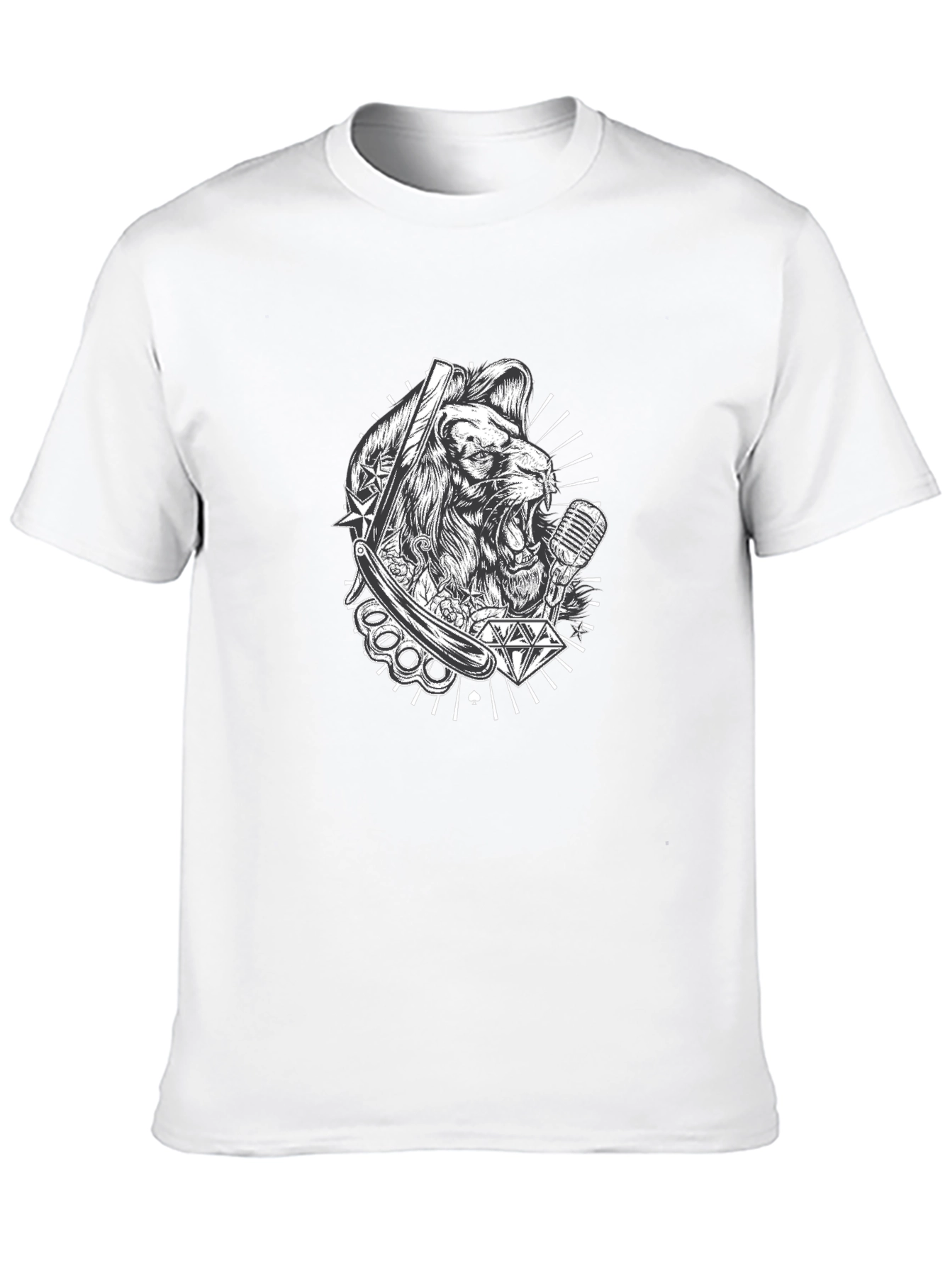 Lion King Barbershop Black T-Shirt