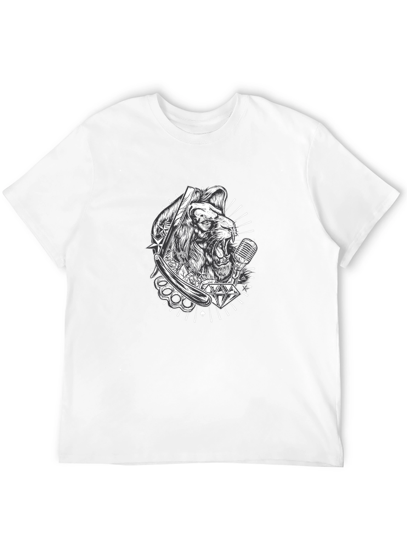 Lion King Barbershop Black T-Shirt