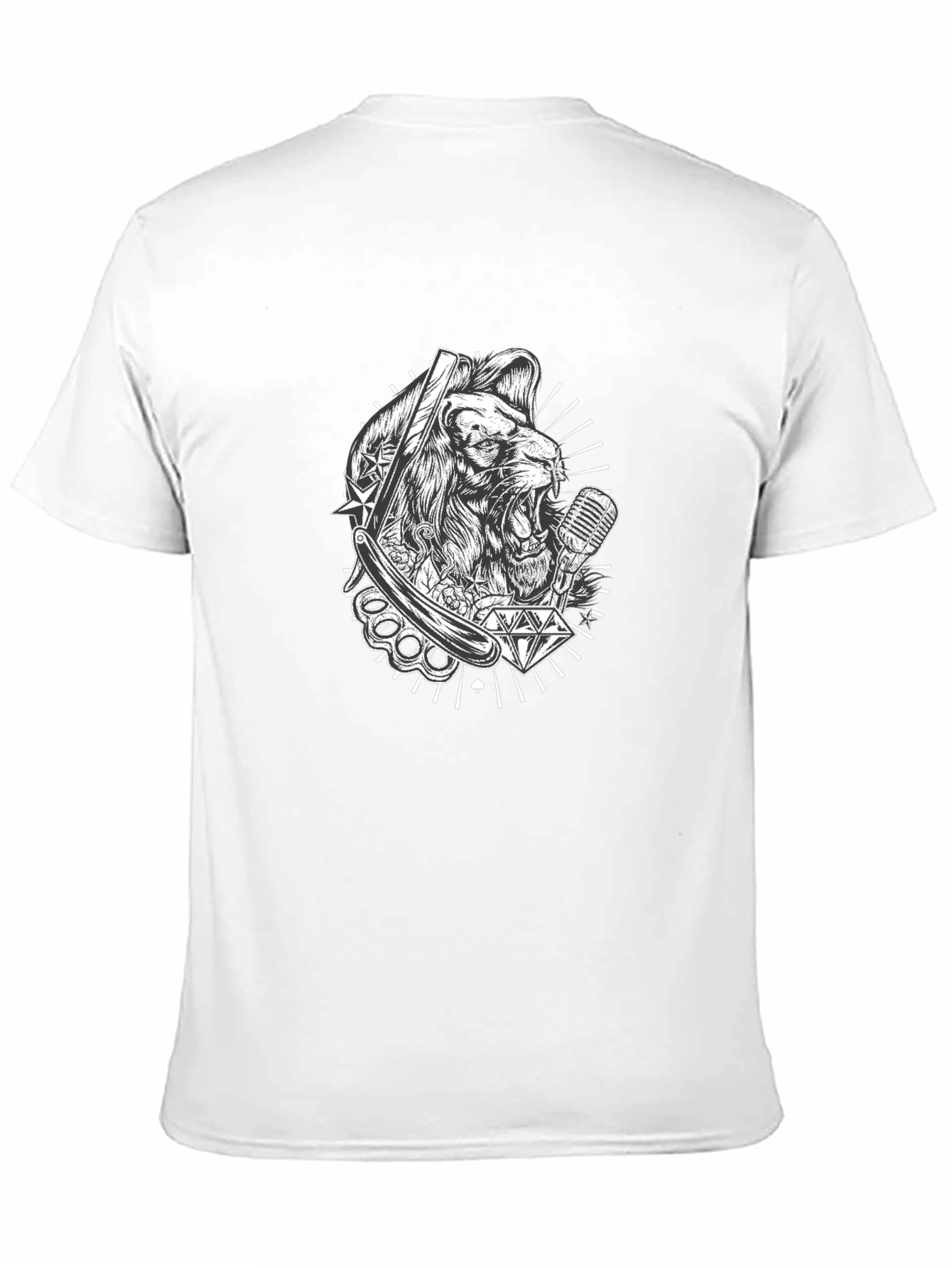 Lion King Barbershop Black T-Shirt