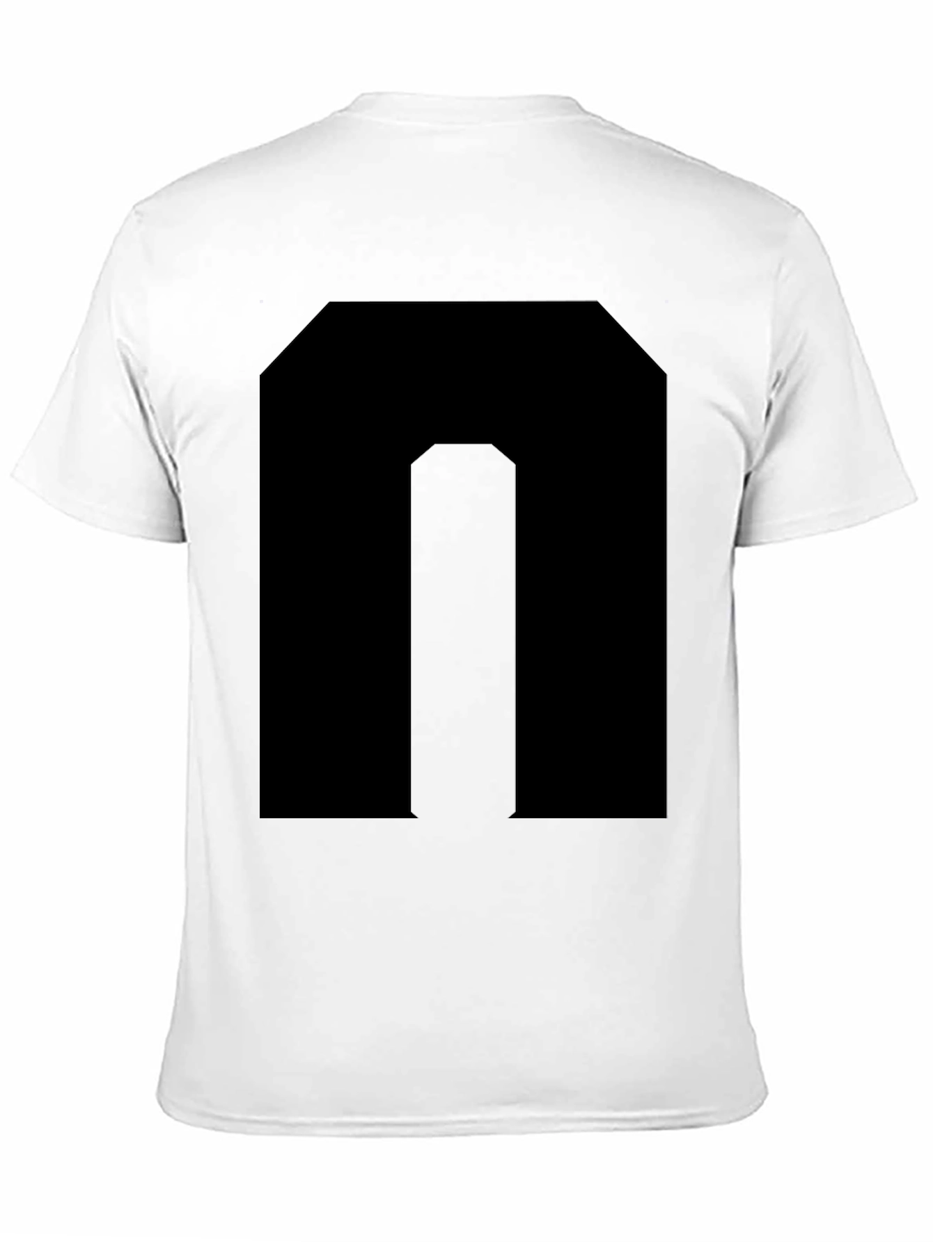Black T-Shirt with Bold Letter Graphic