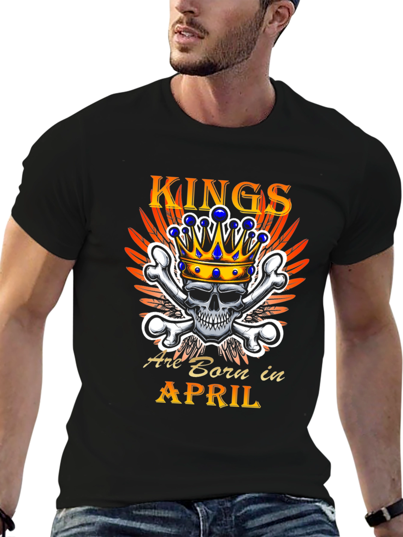 Kings Are Born In April T-Shirt