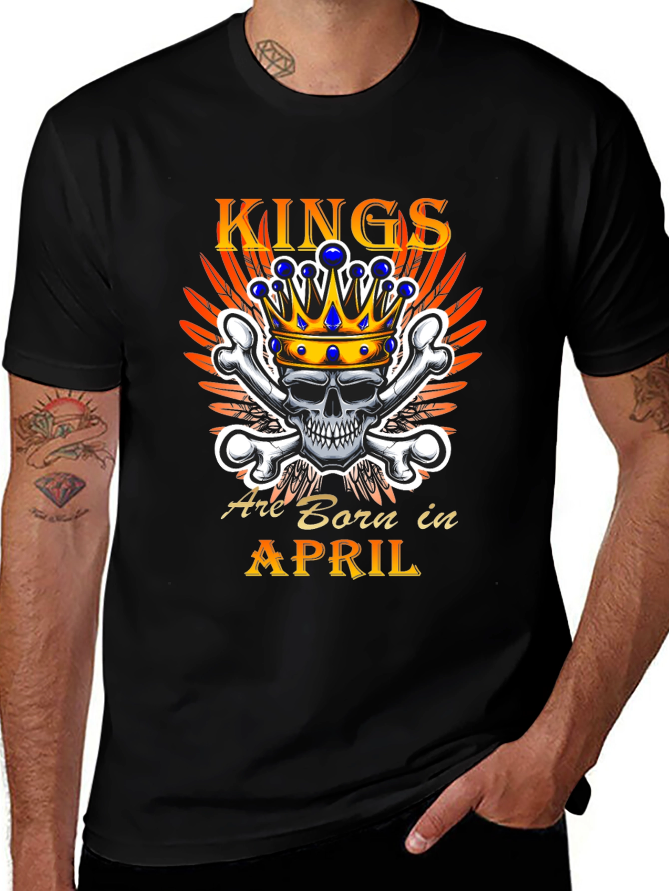 Kings Are Born In April T-Shirt