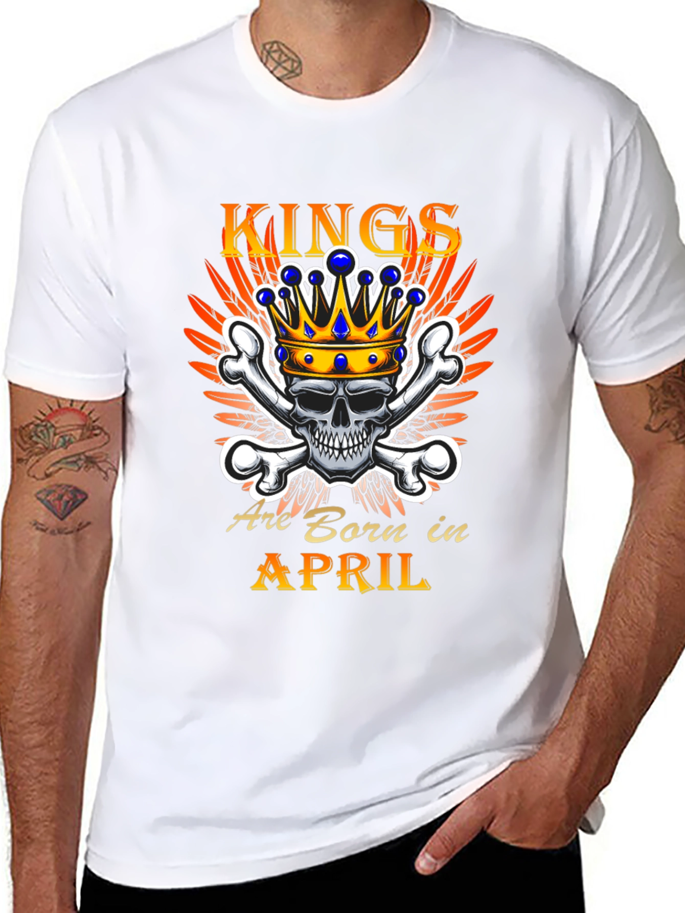 Kings Are Born In April T-Shirt