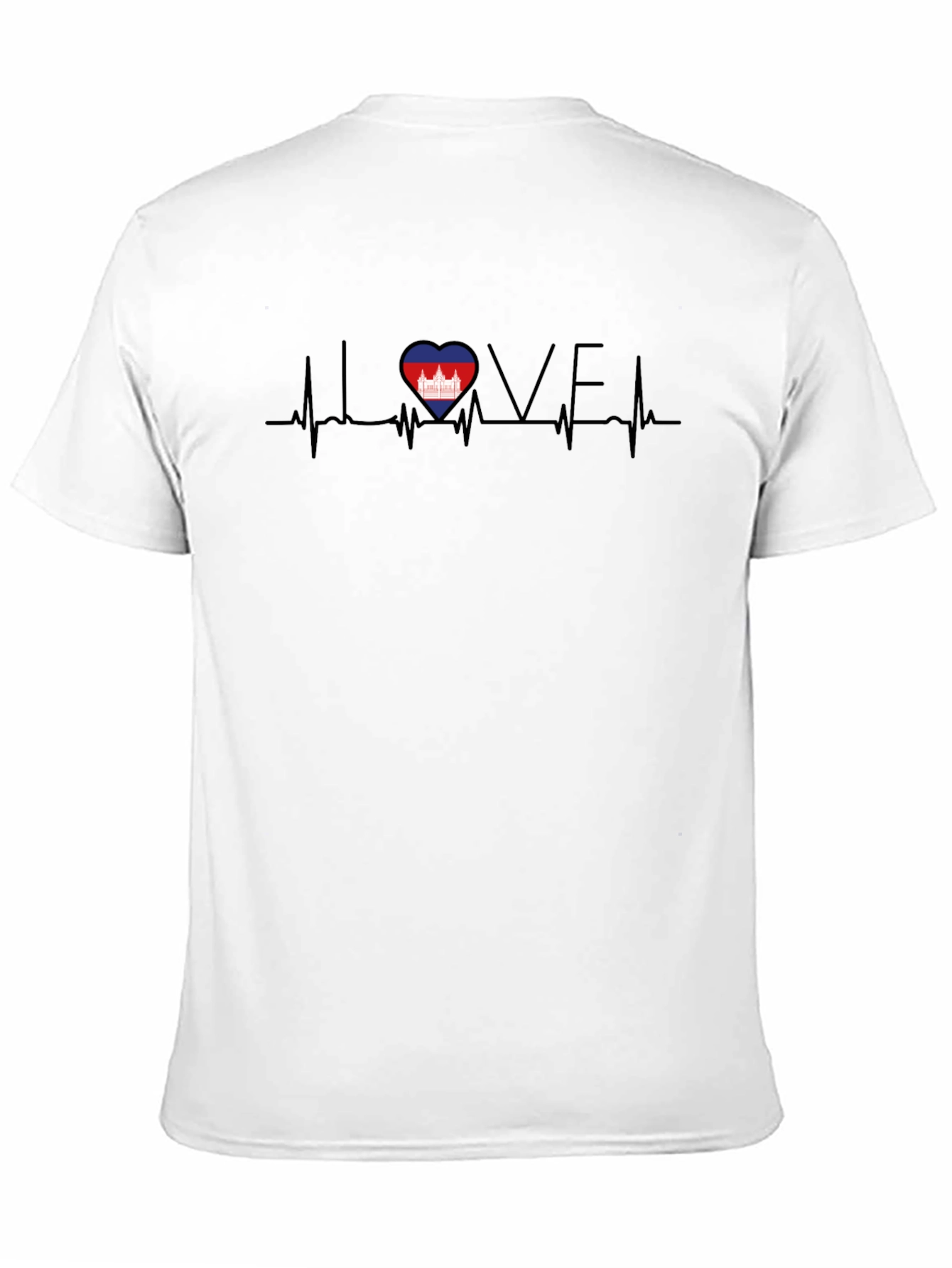 Love Cambodia Heartbeat T-Shirt