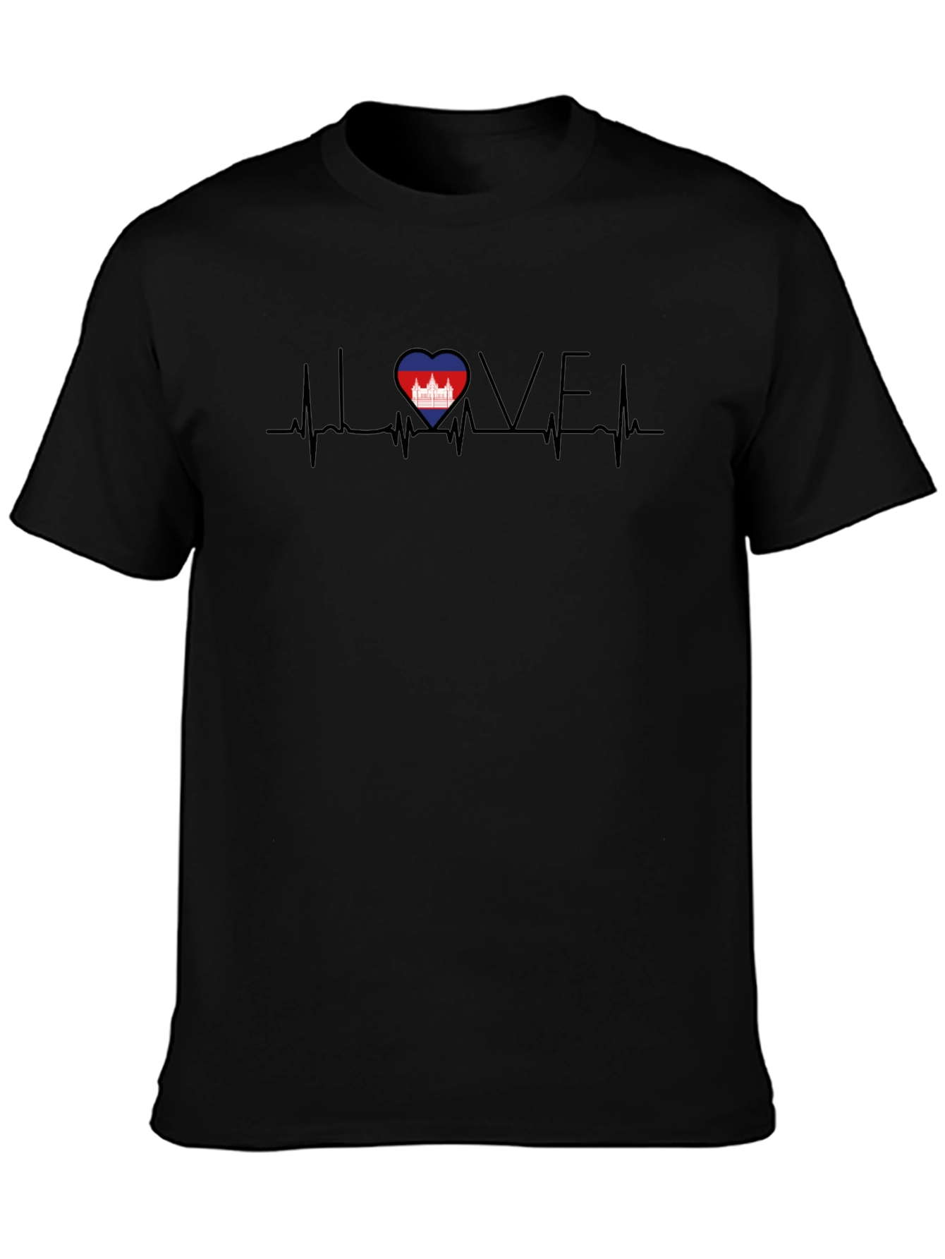 Love Cambodia Heartbeat T-Shirt