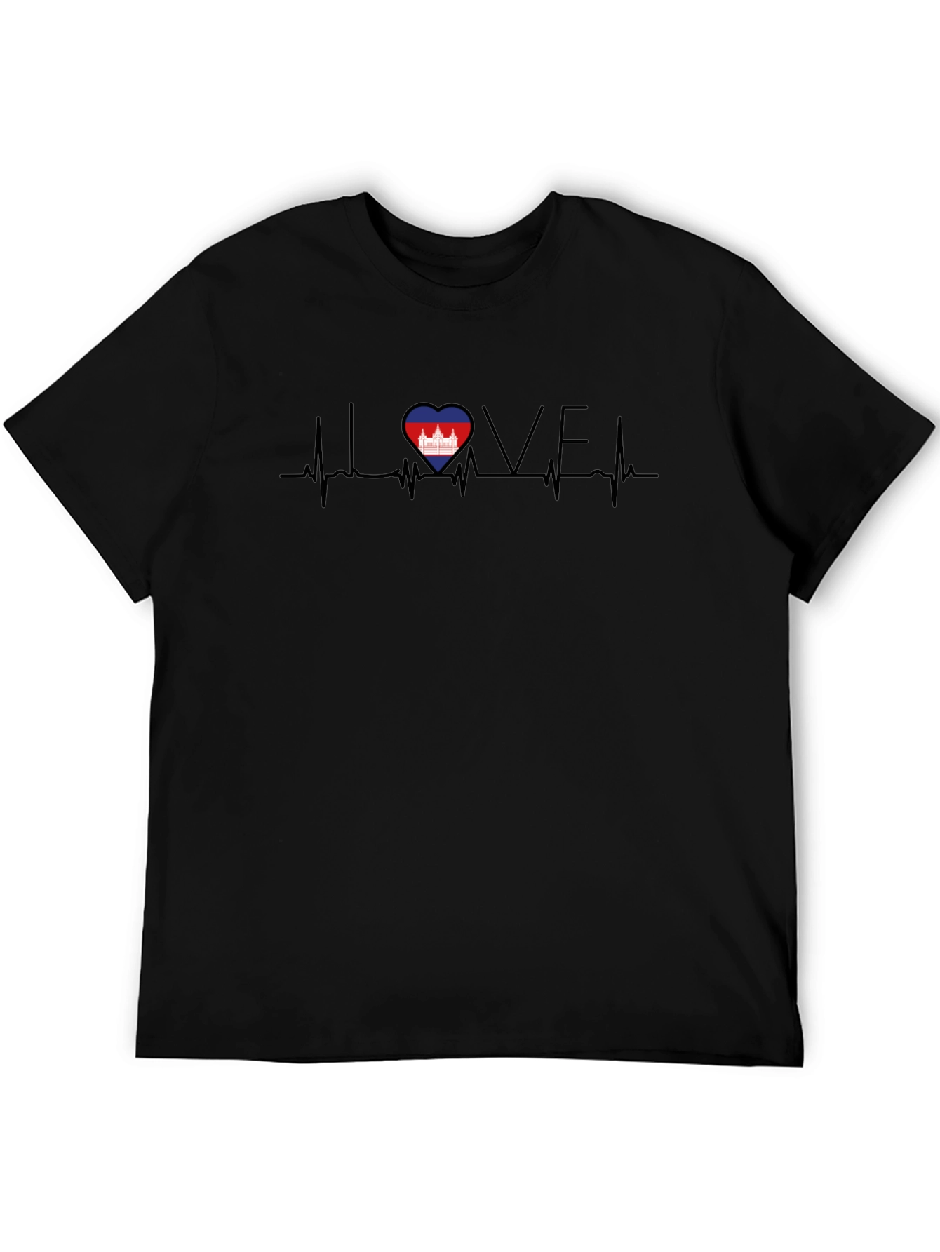 Love Cambodia Heartbeat T-Shirt