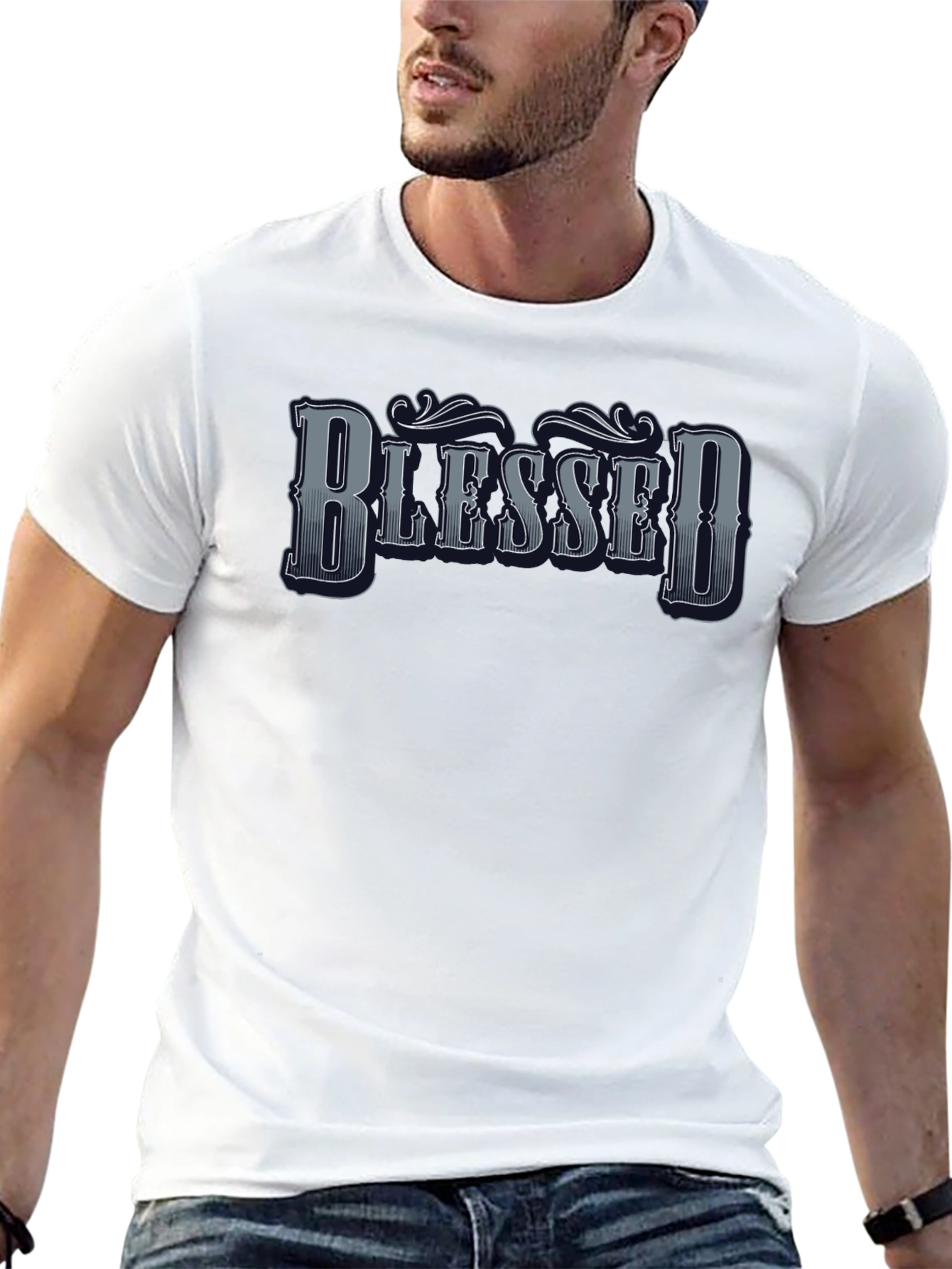 Blessed Graphic Tee - Mens Black T-Shirt