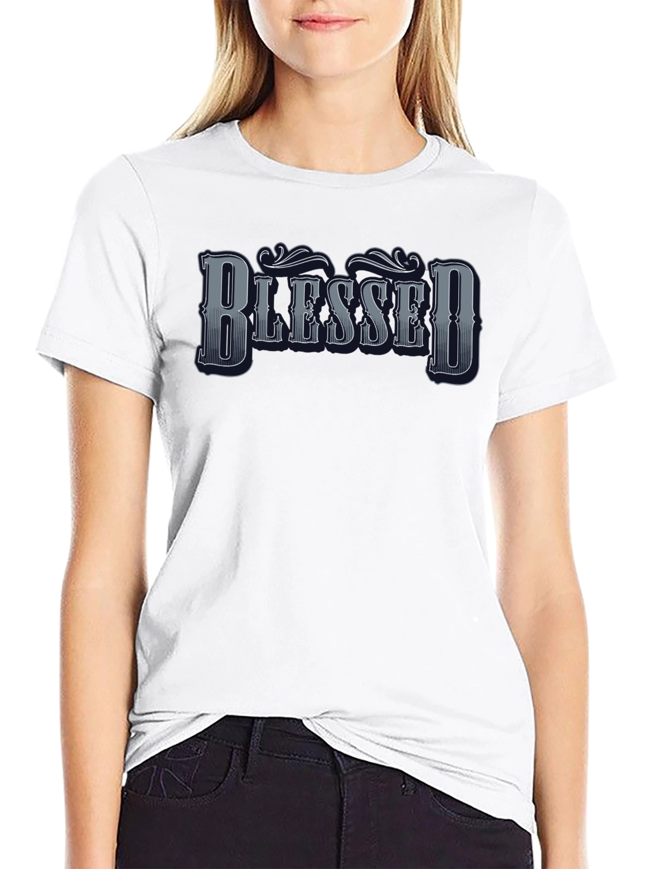 Blessed Graphic Tee - Mens Black T-Shirt