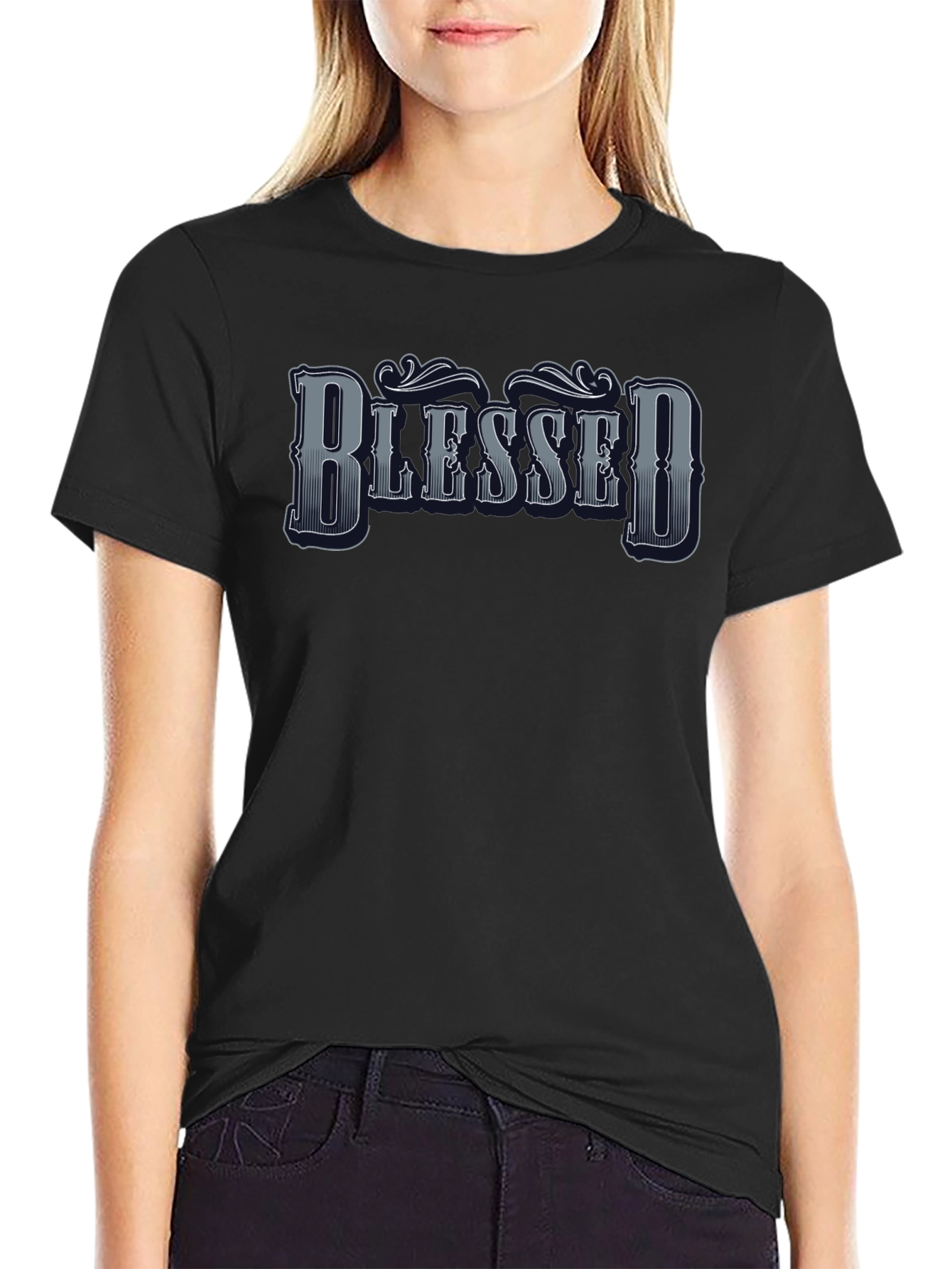 Blessed Graphic Tee - Mens Black T-Shirt