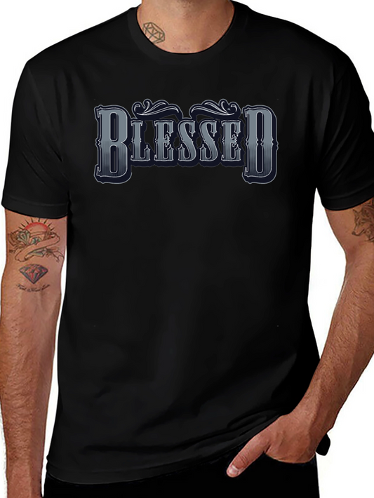 Blessed Graphic Tee - Mens Black T-Shirt