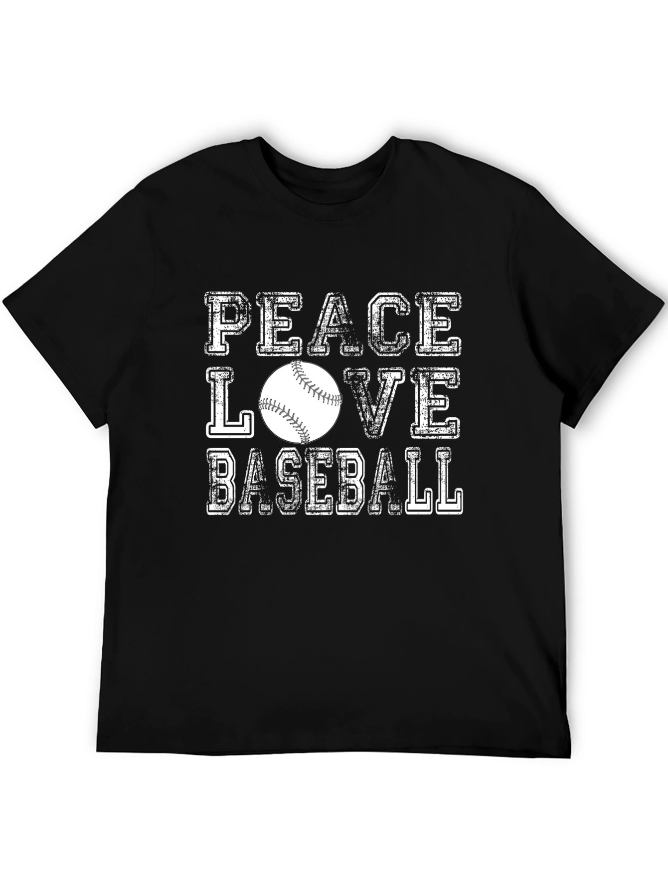 Peace Love Baseball Graphic Tee