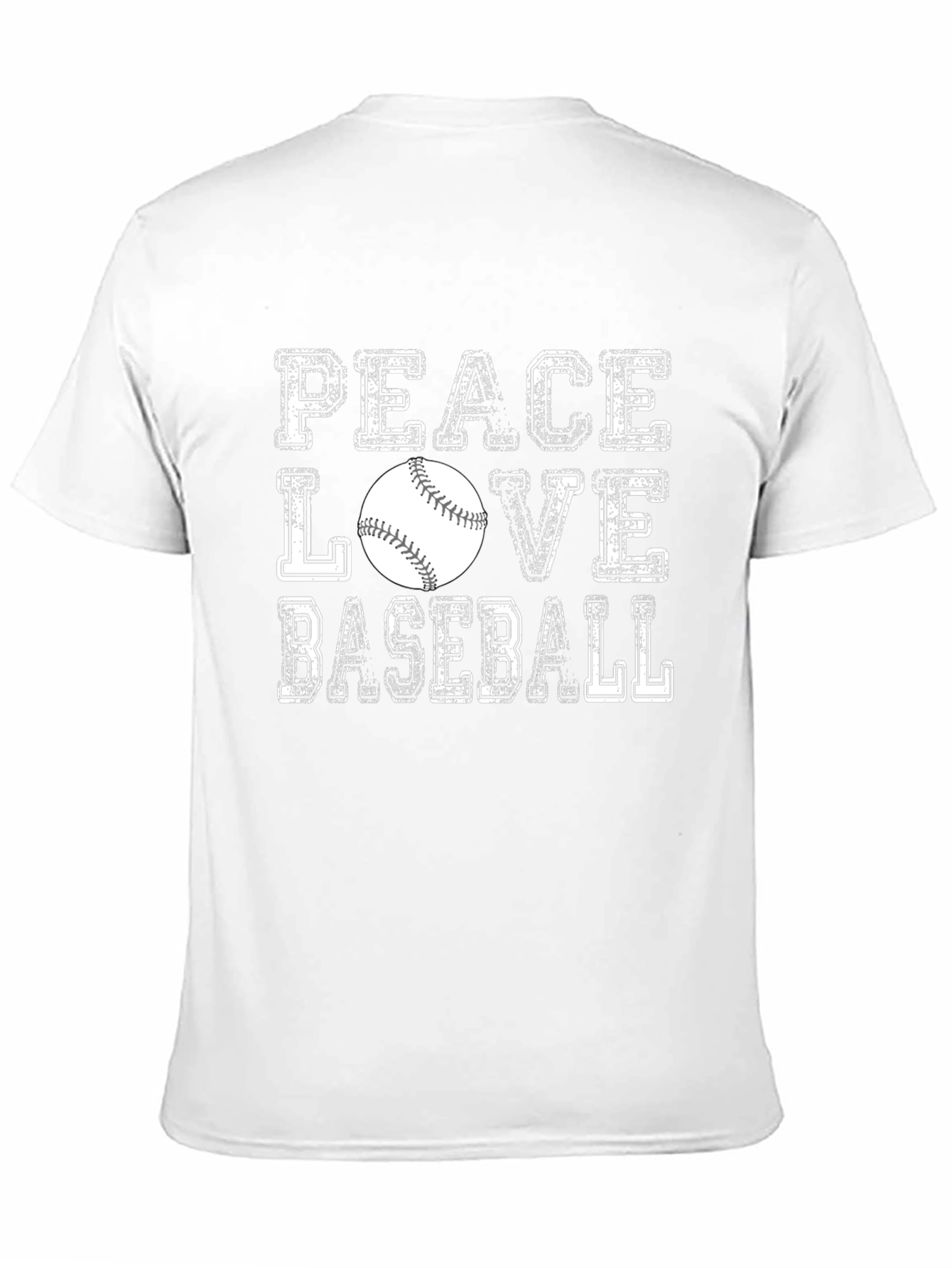 Peace Love Baseball Graphic Tee