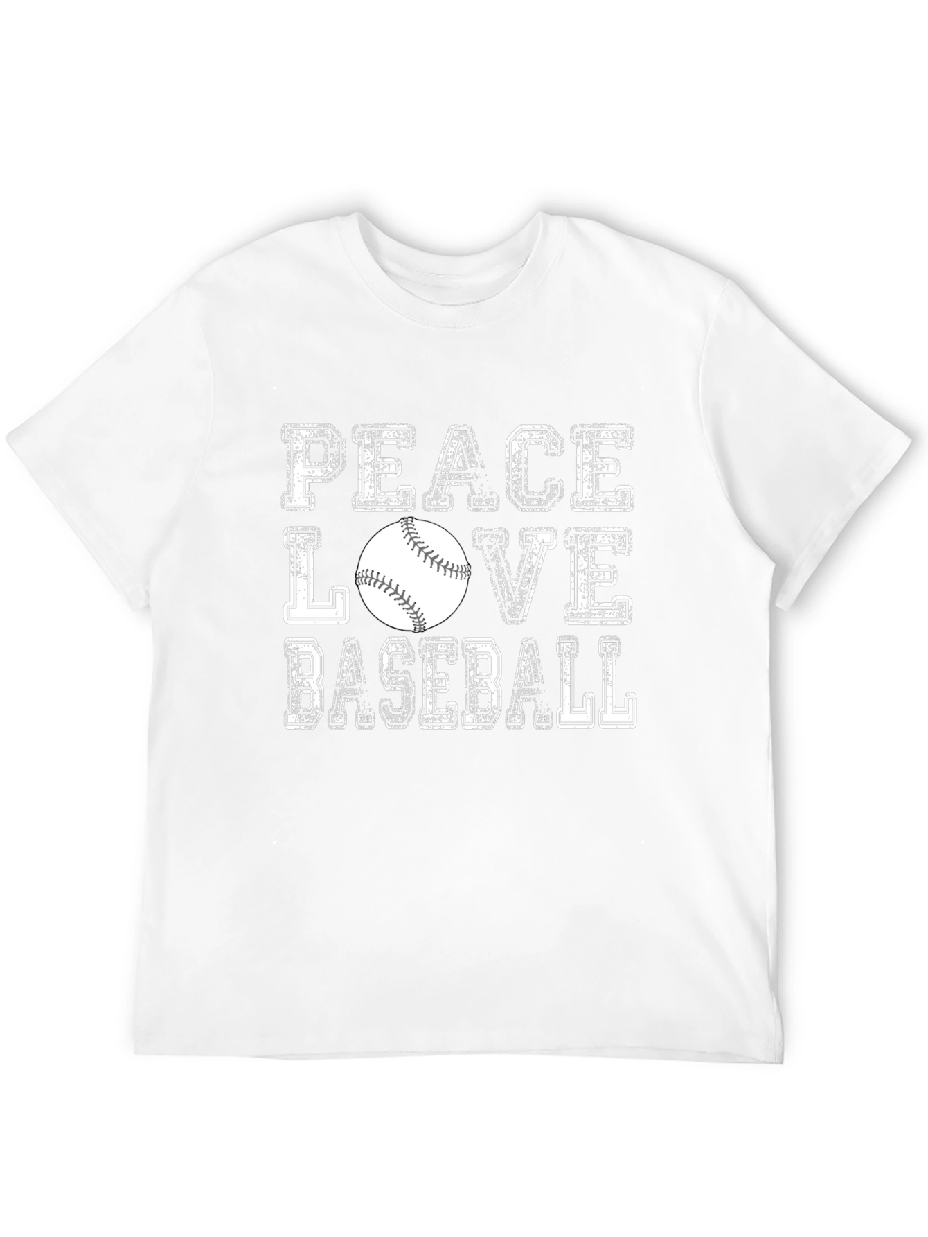 Peace Love Baseball Graphic Tee