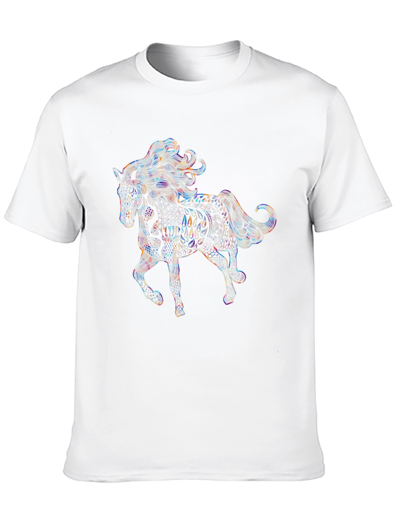 Horse Graphic Tee - Unique Artistic Design