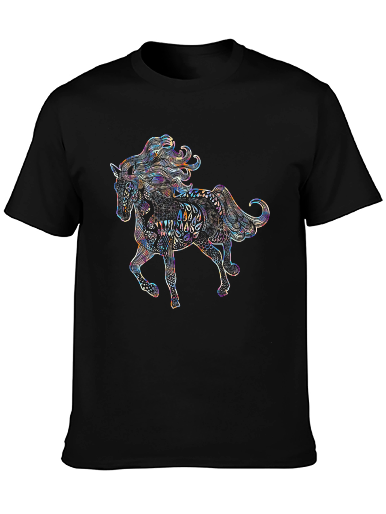 Horse Graphic Tee - Unique Artistic Design