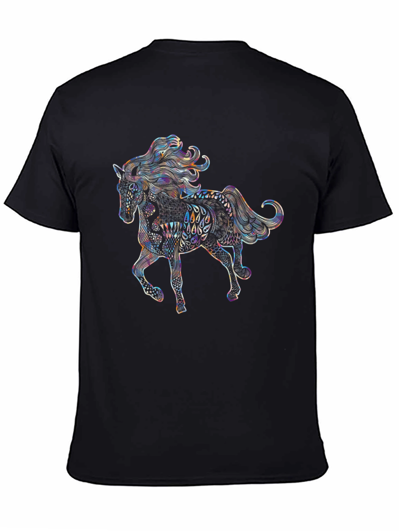 Horse Graphic Tee - Unique Artistic Design
