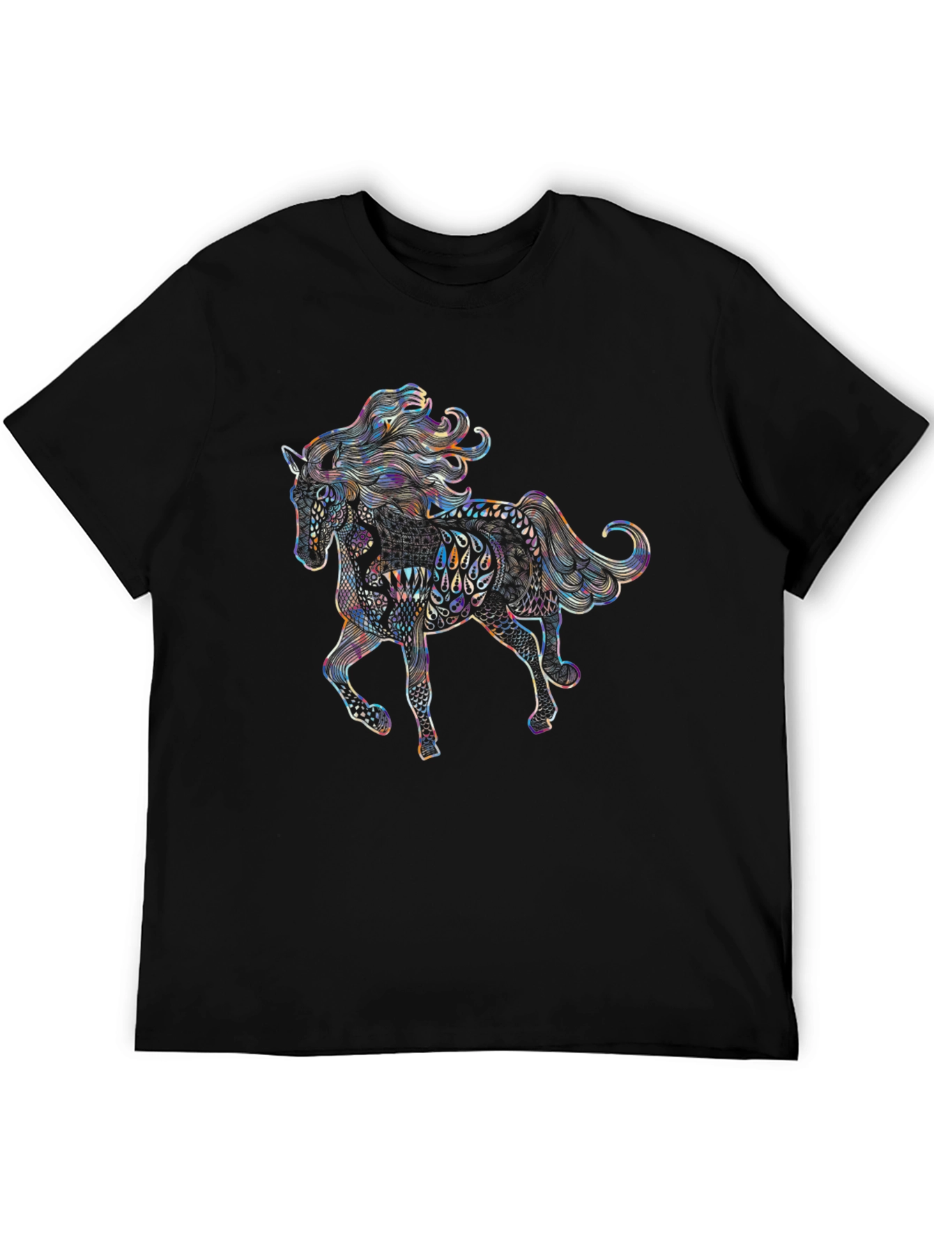 Horse Graphic Tee - Unique Artistic Design