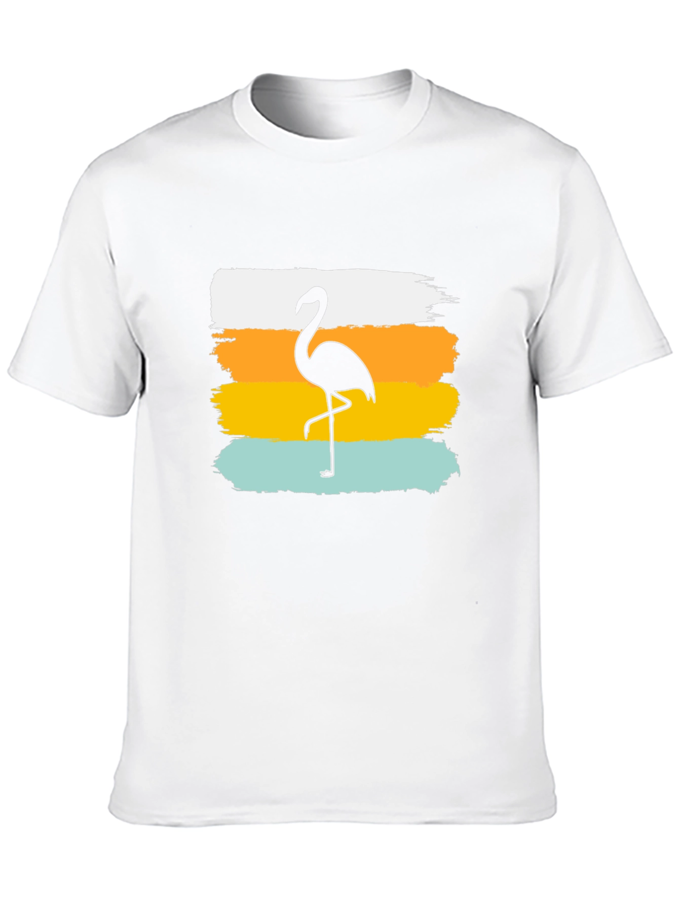 Flamingo Silhouette T-Shirt - Black Tee