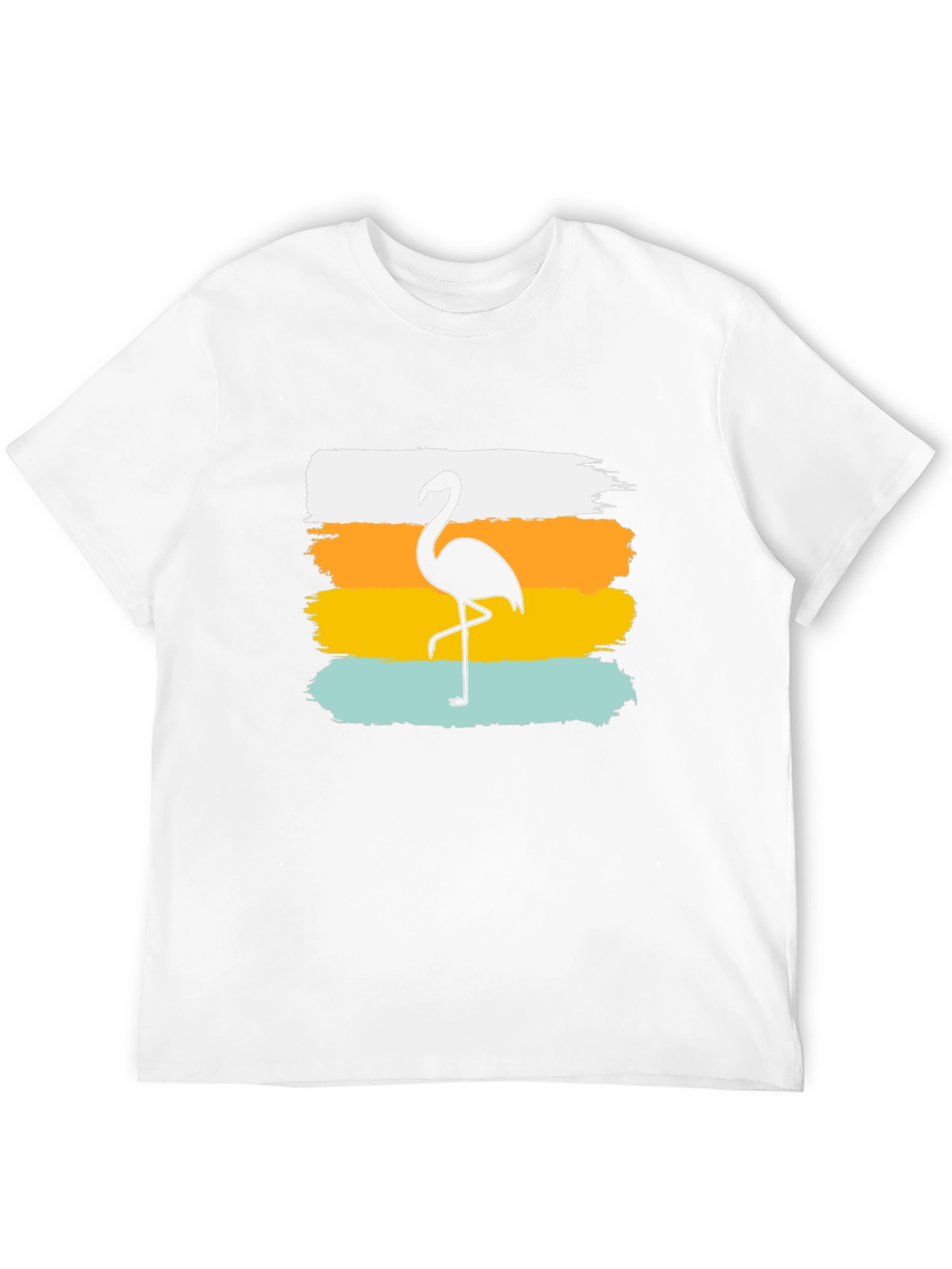 Flamingo Silhouette T-Shirt - Black Tee