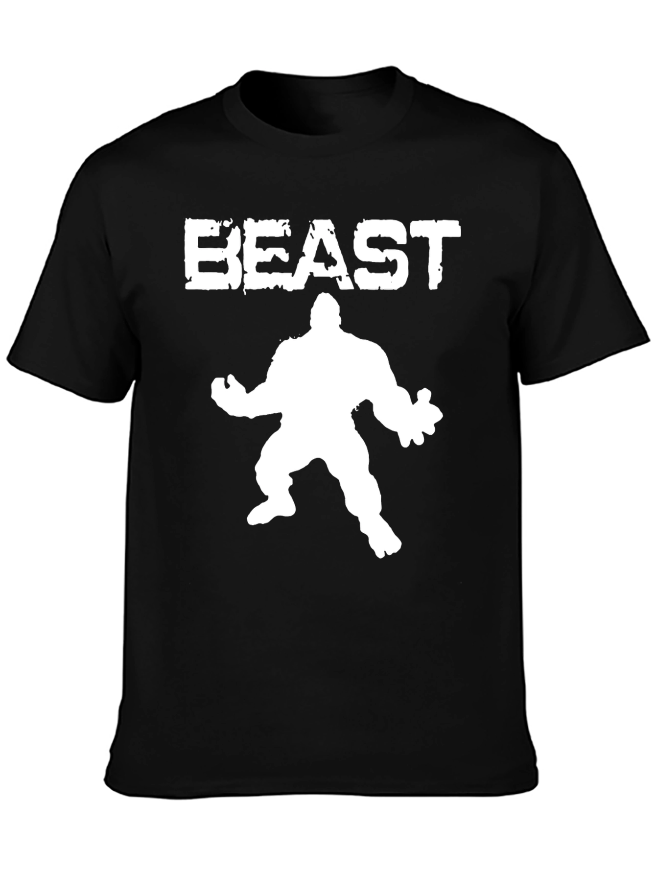 Beast Mode Graphic Tee - Black Cotton T-Shirt