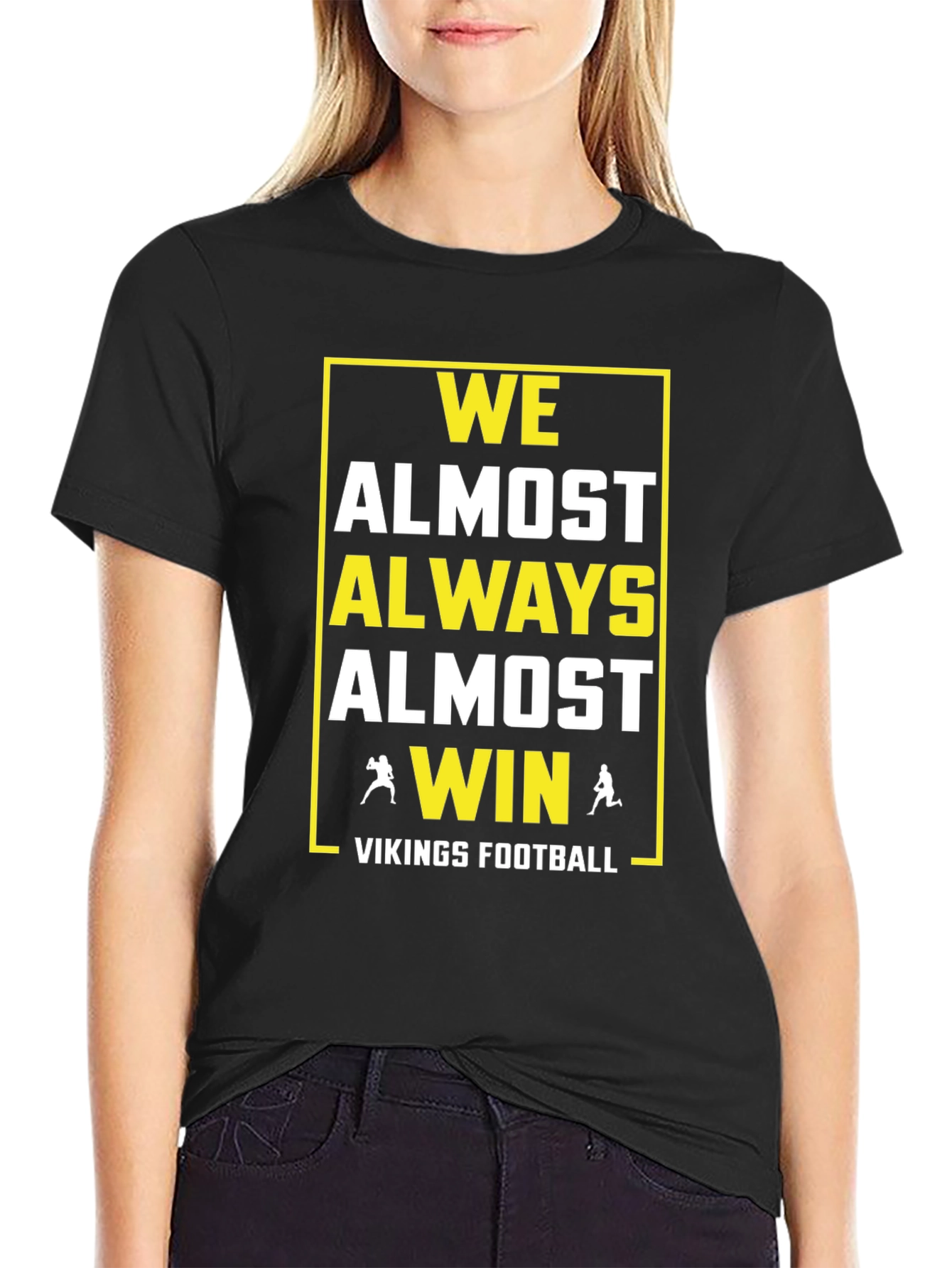 Vikings Football T-Shirt: We Almost Always Almost Win
