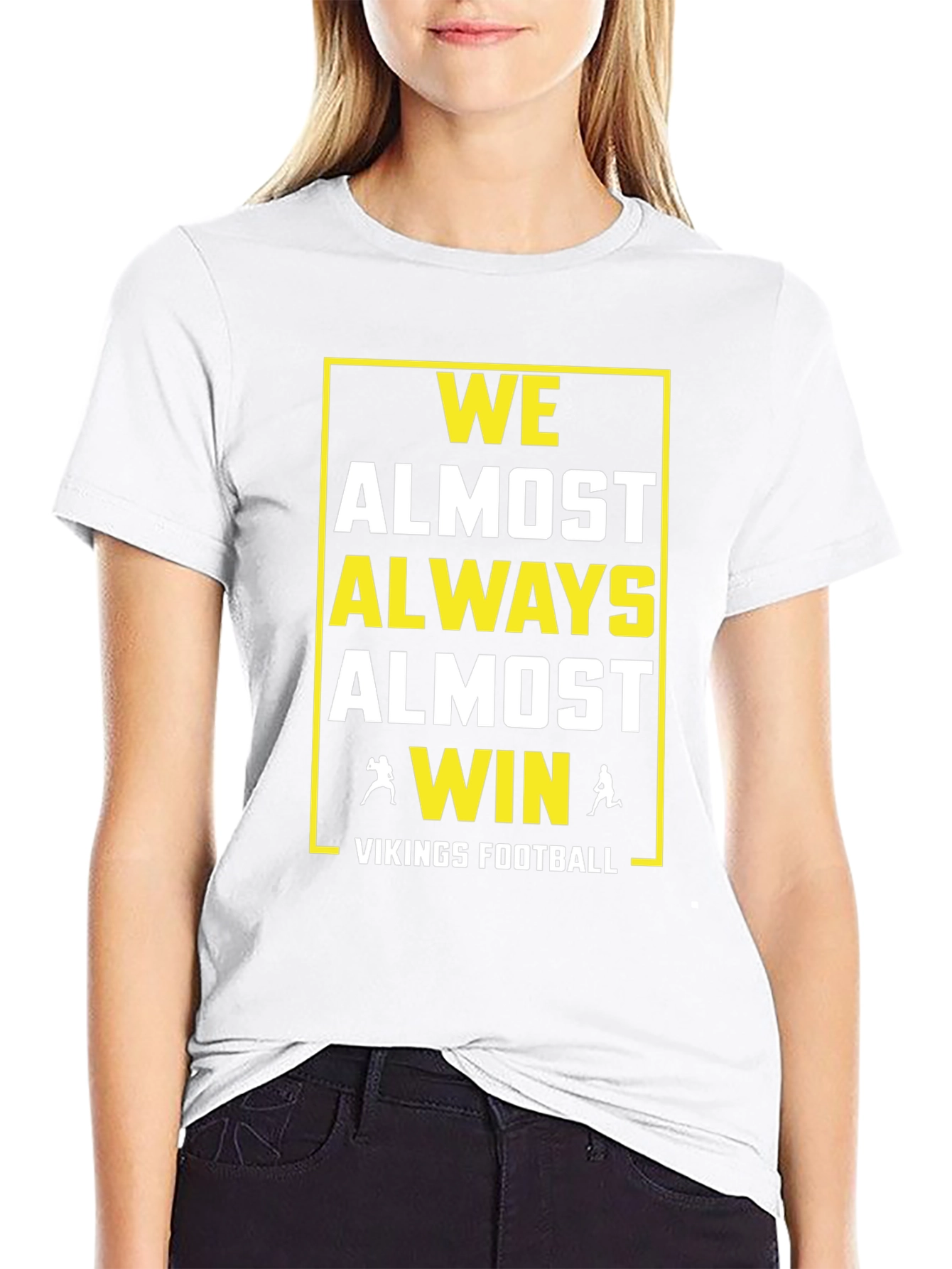 Vikings Football T-Shirt: We Almost Always Almost Win