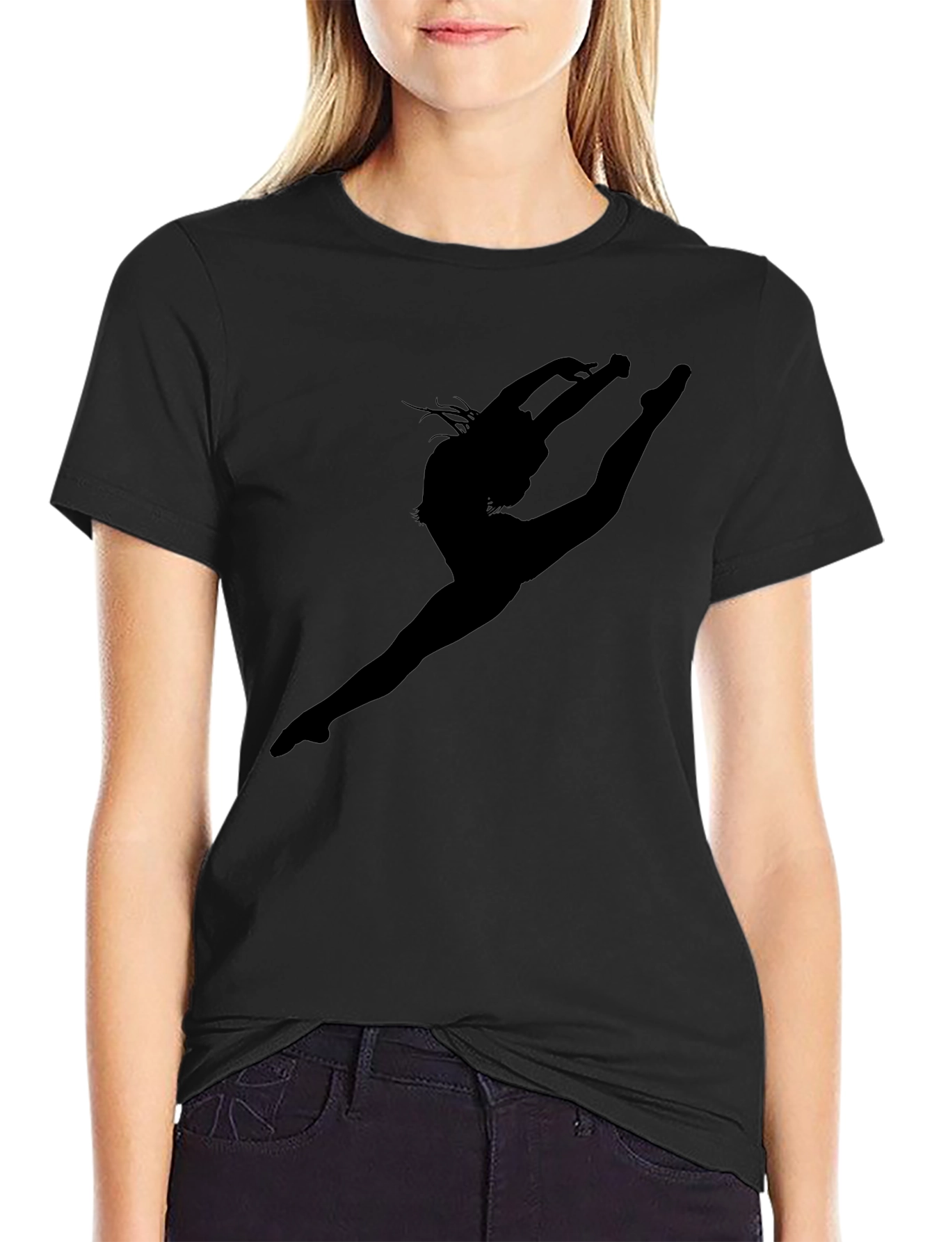 Dancer Silhouette Black T-Shirt