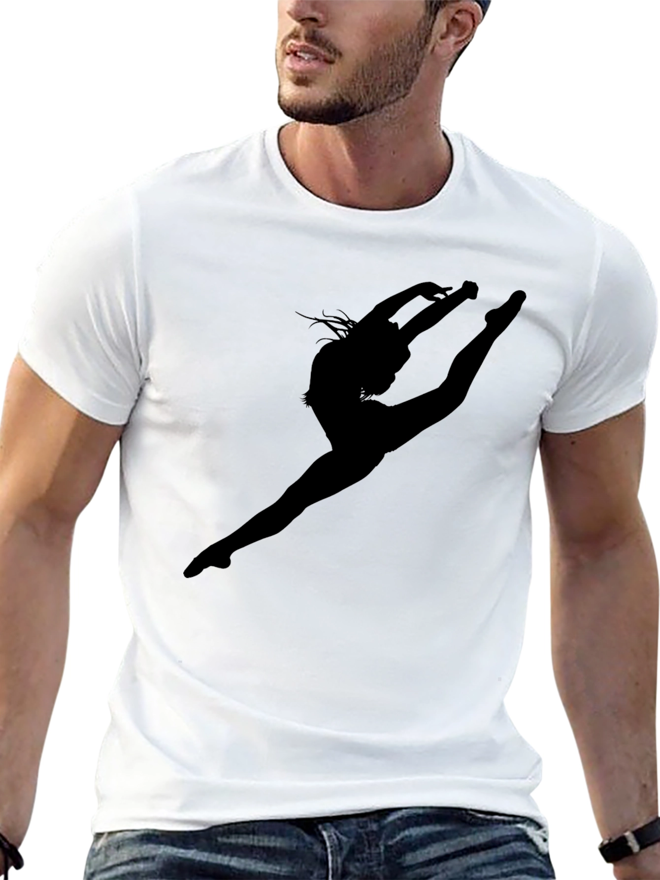 Dancer Silhouette Black T-Shirt