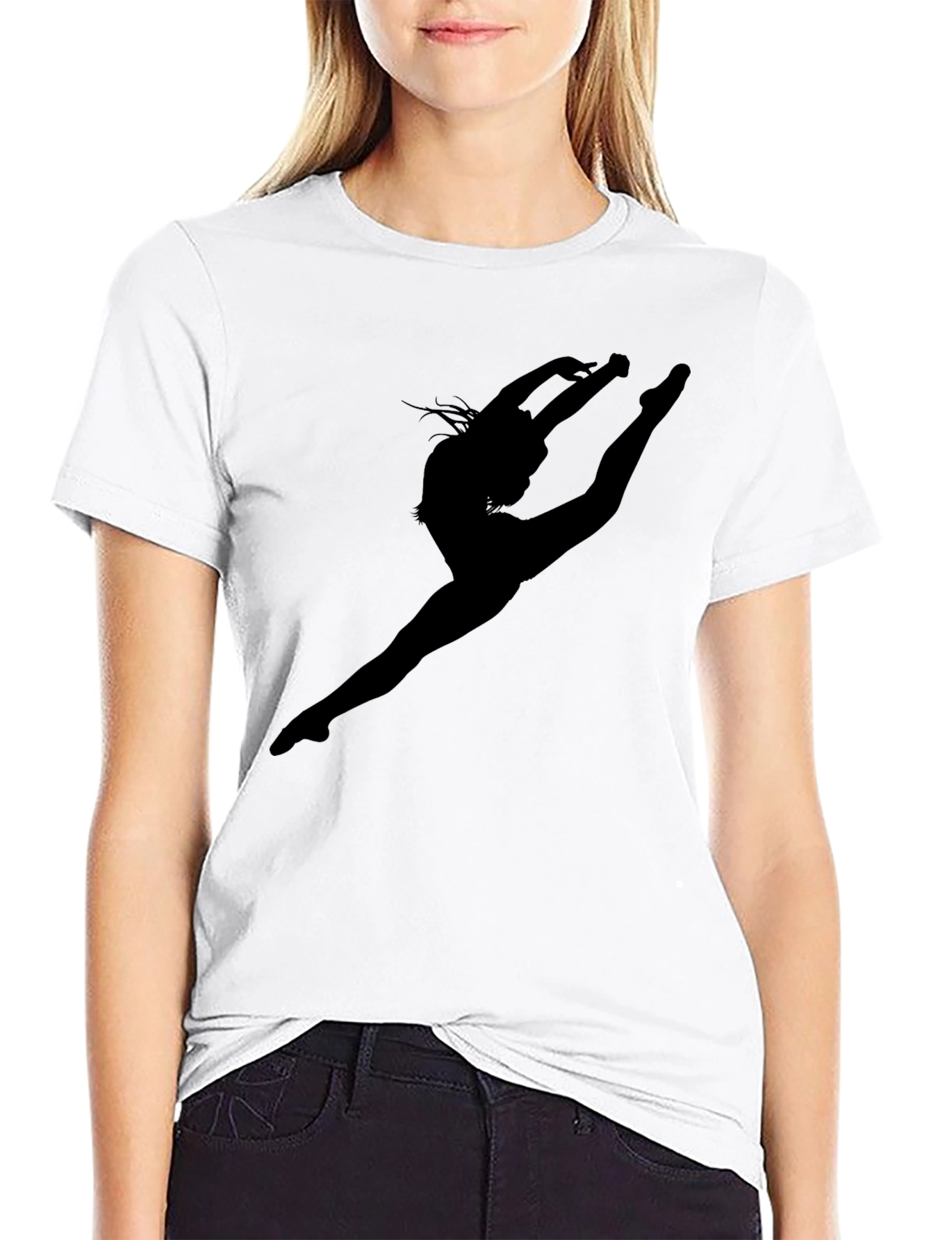 Dancer Silhouette Black T-Shirt