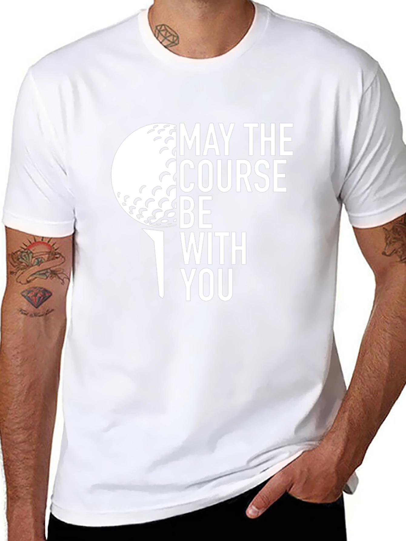 May the Course Be With You Golf T-Shirt