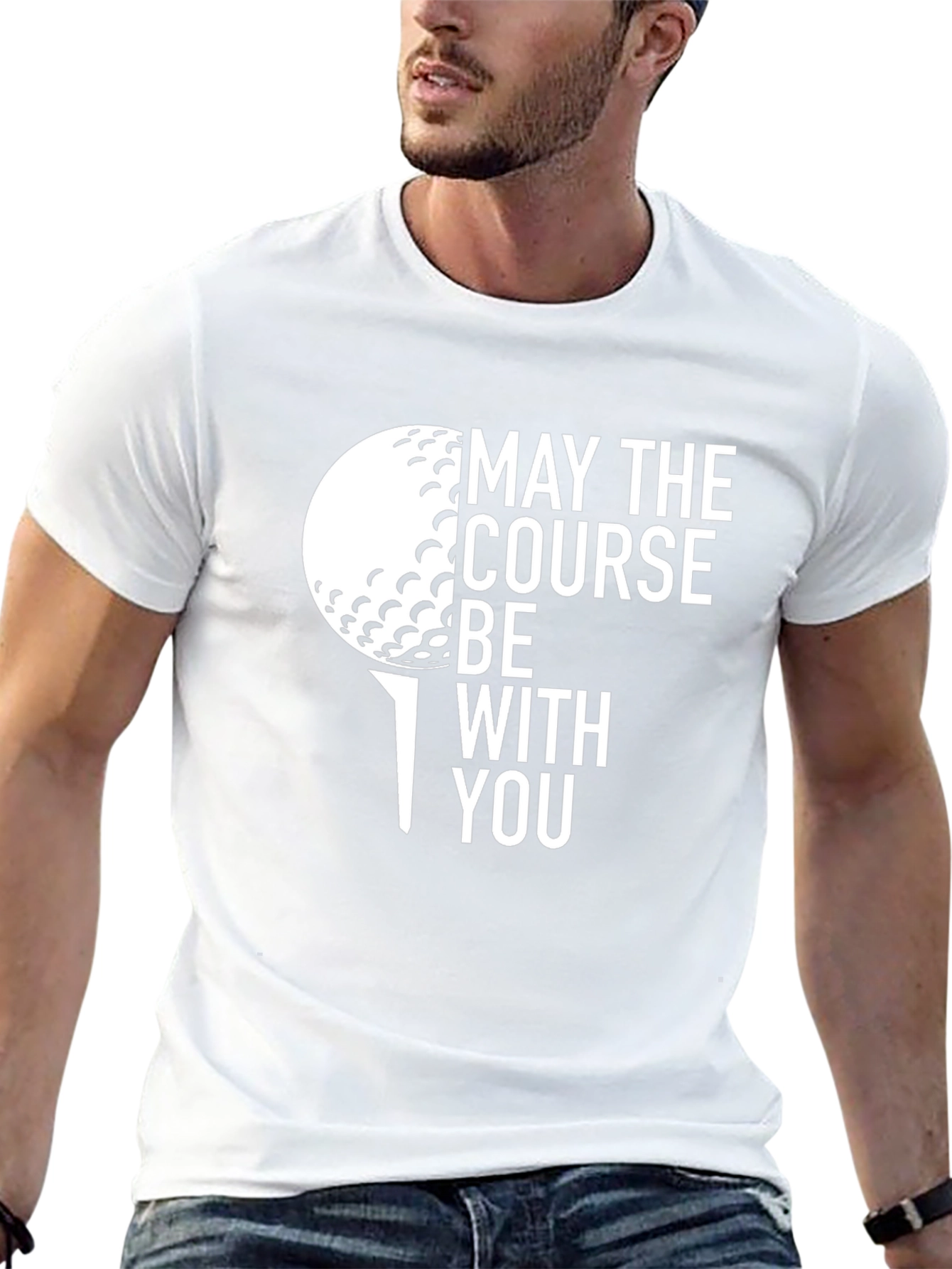 May the Course Be With You Golf T-Shirt