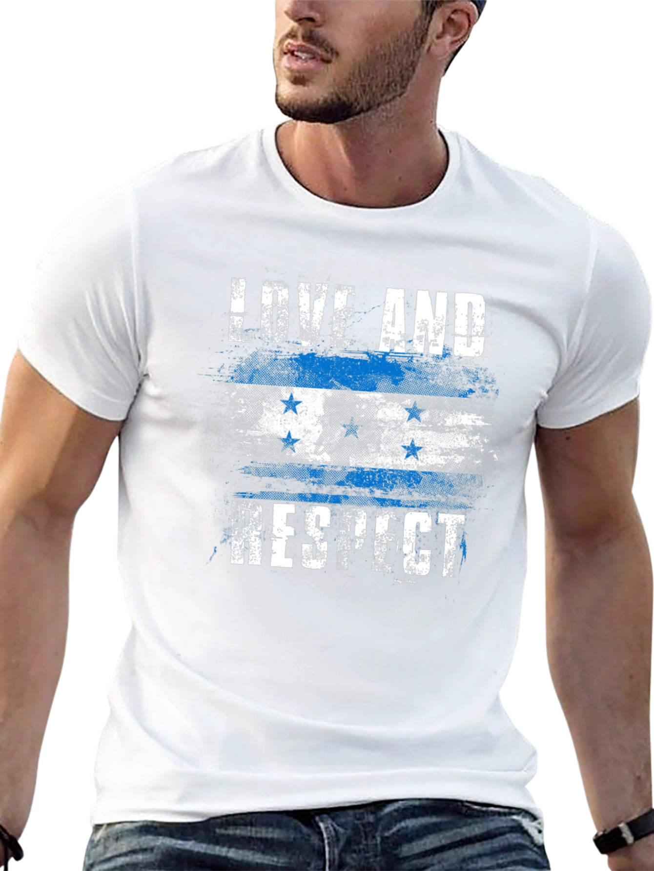 Love and Respect Honduras Flag T-Shirt