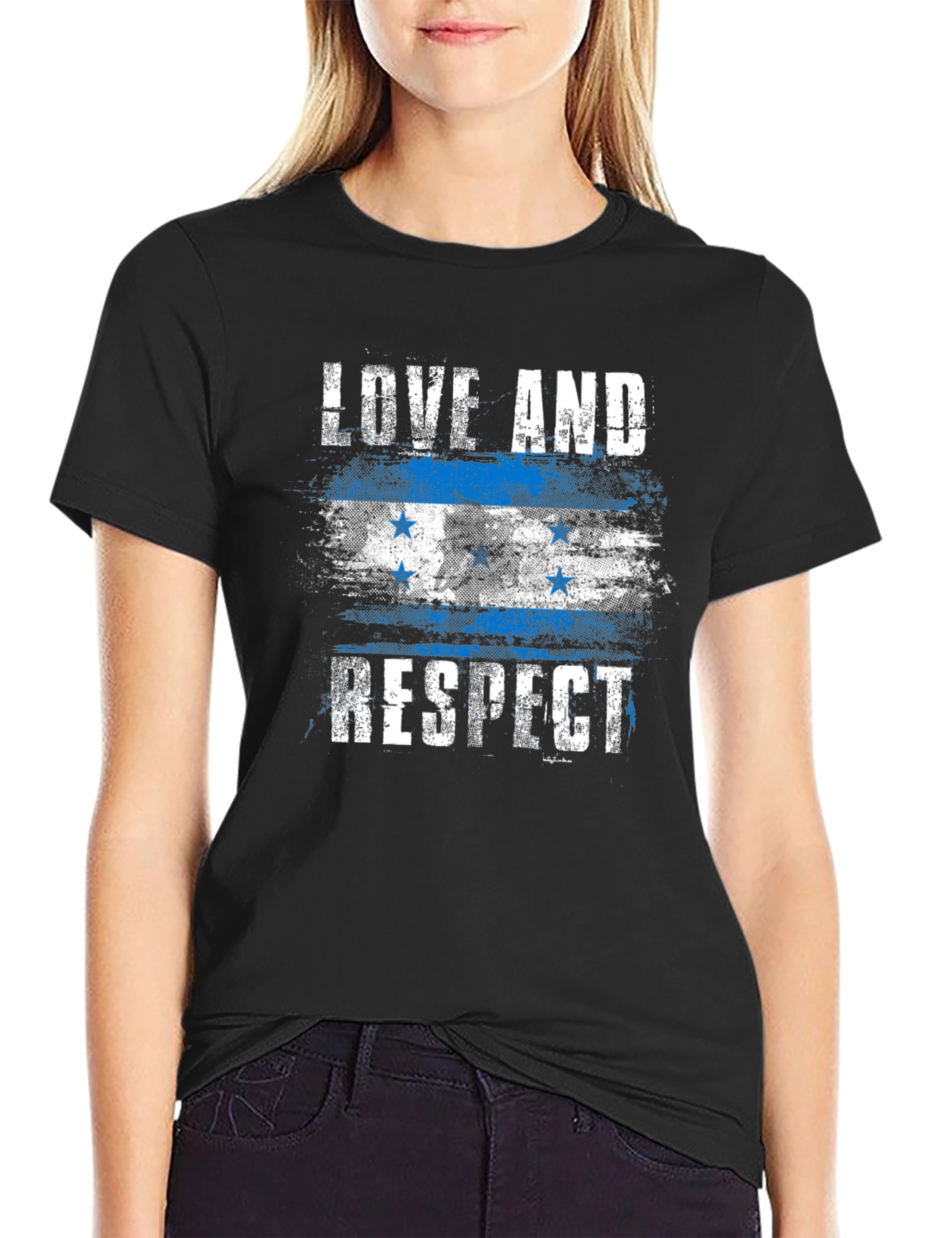 Love and Respect Honduras Flag T-Shirt