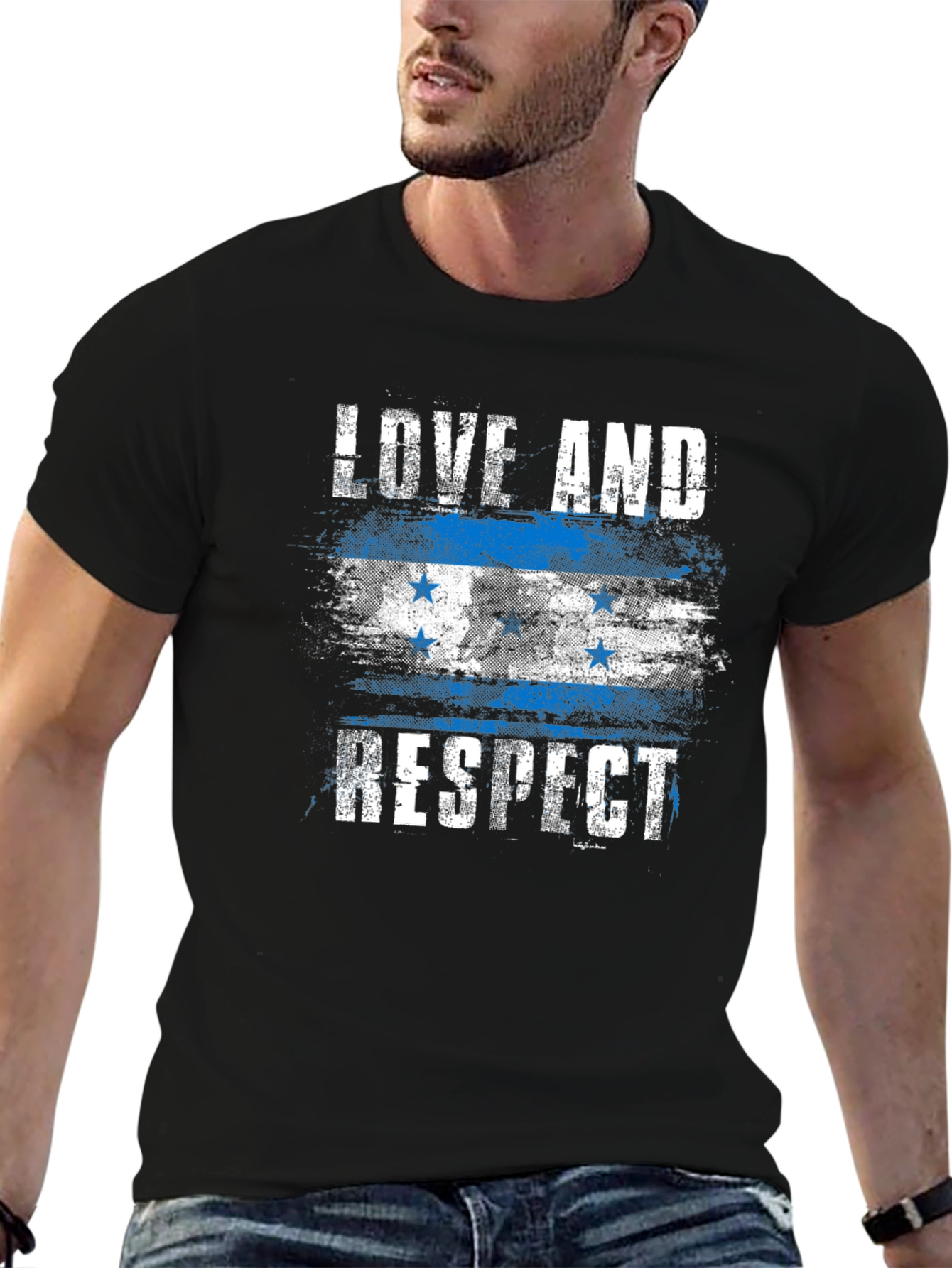 Love and Respect Honduras Flag T-Shirt