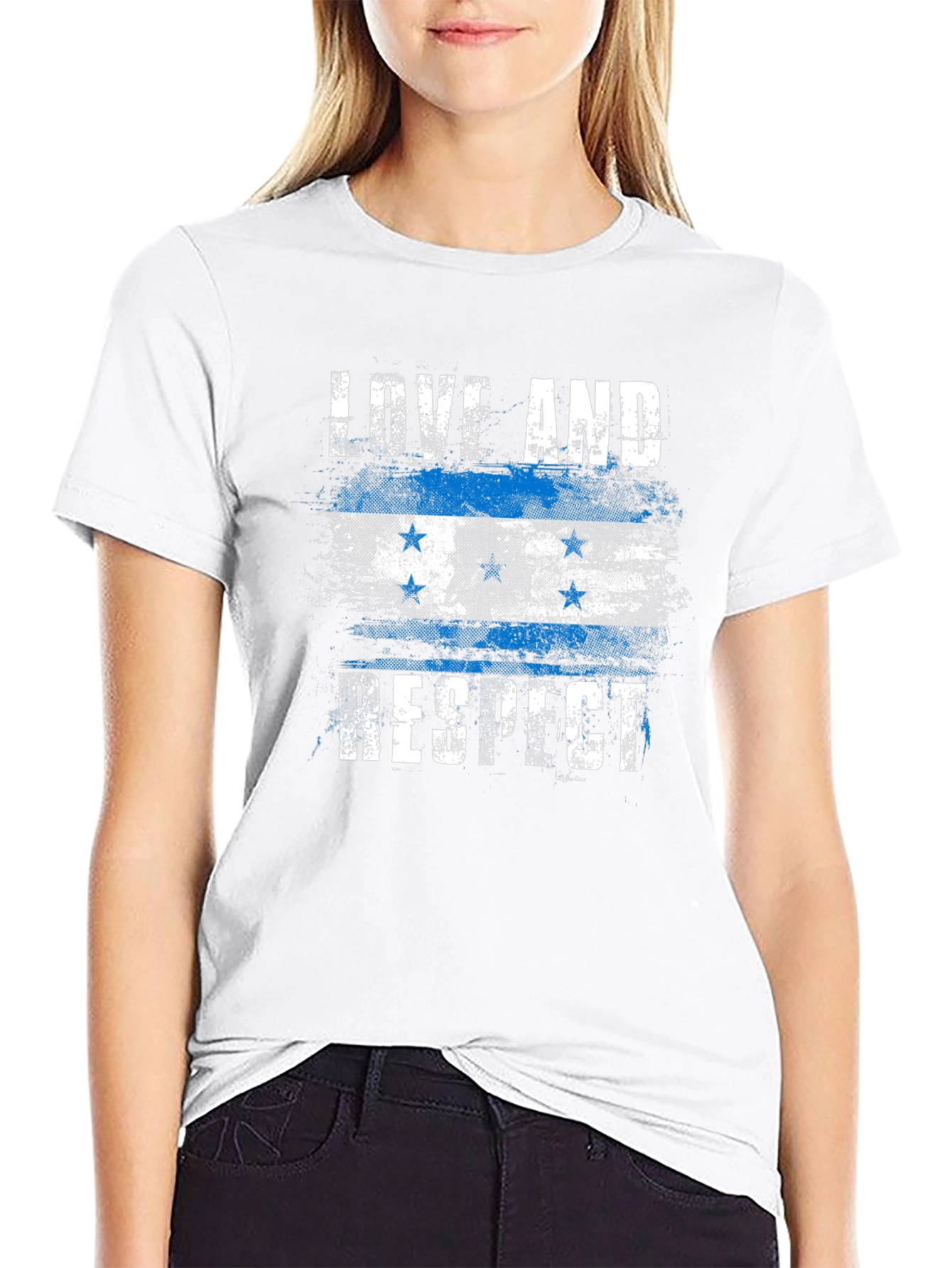 Love and Respect Honduras Flag T-Shirt