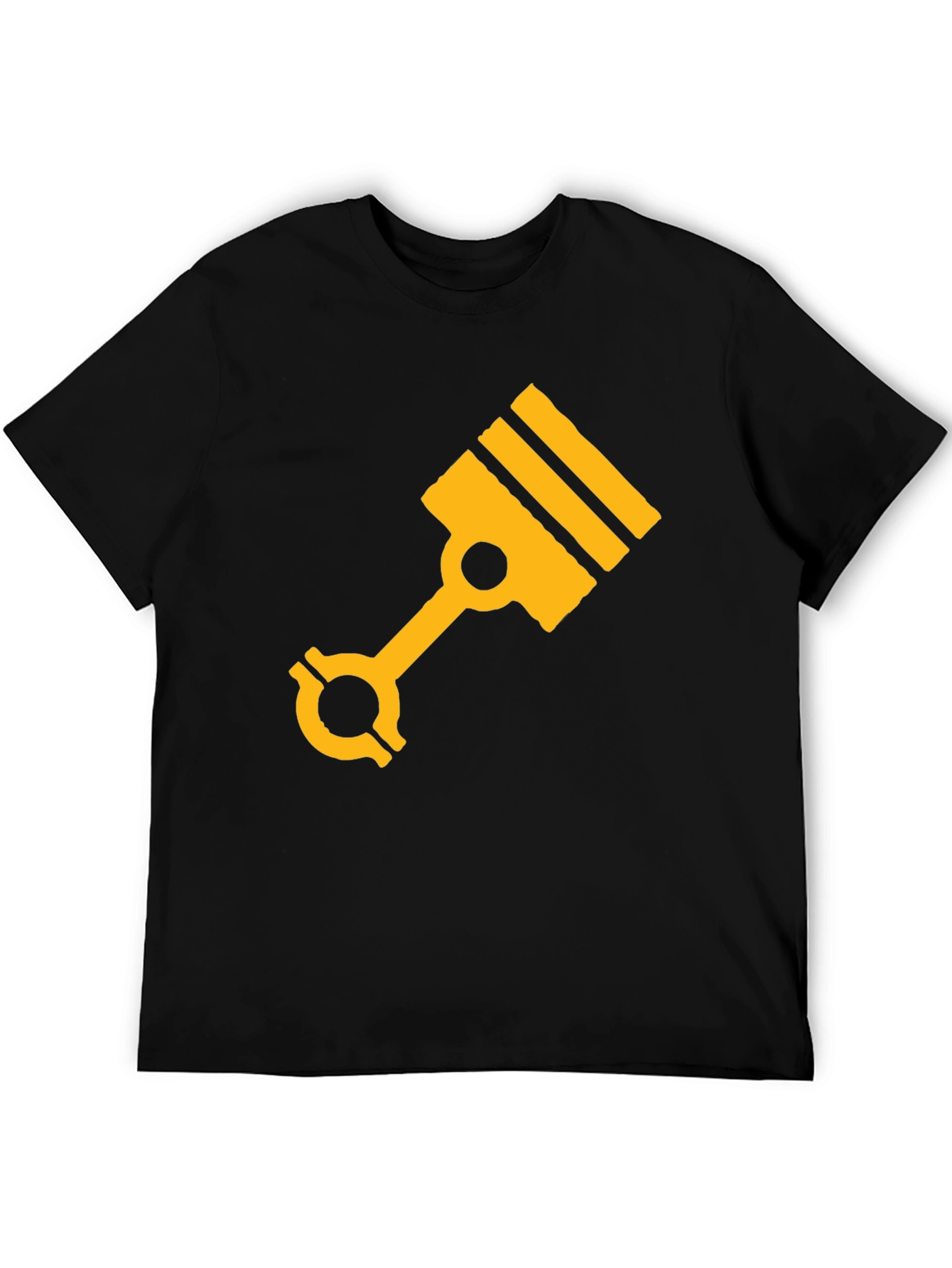 Engine Piston Graphic Tee - Black