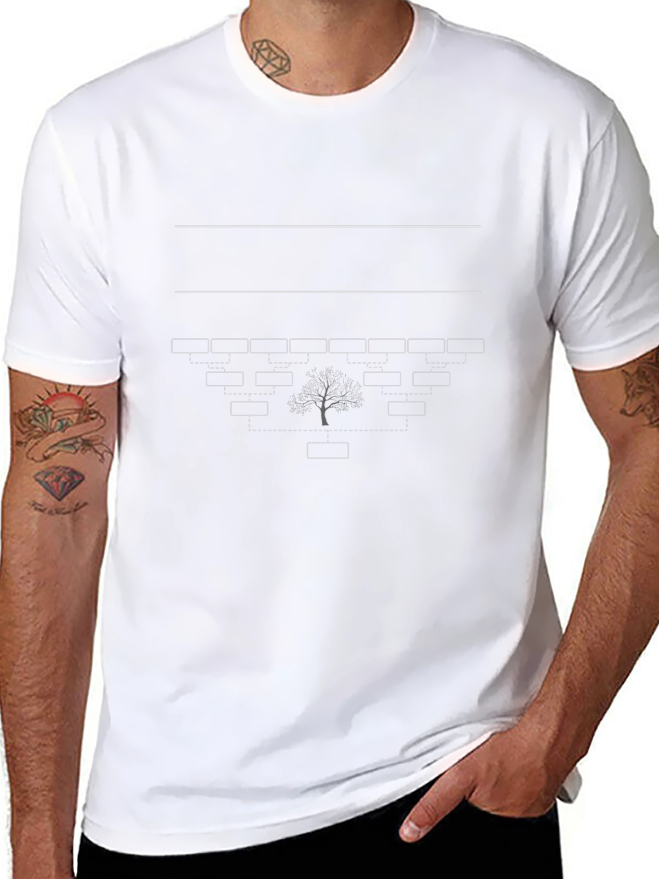 Family Tree Black T-Shirt