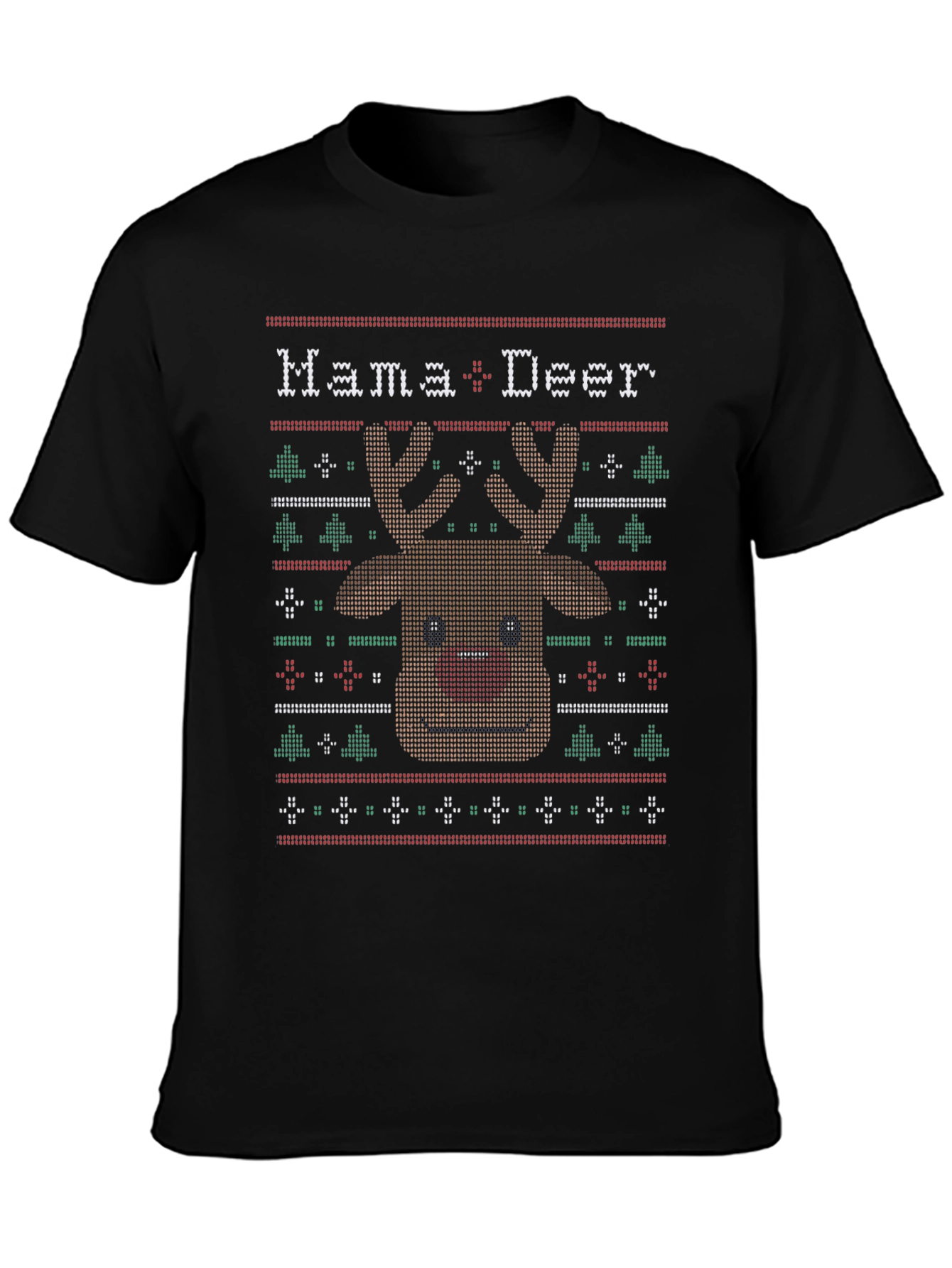 Mama Deer Ugly Christmas Sweater T-Shirt