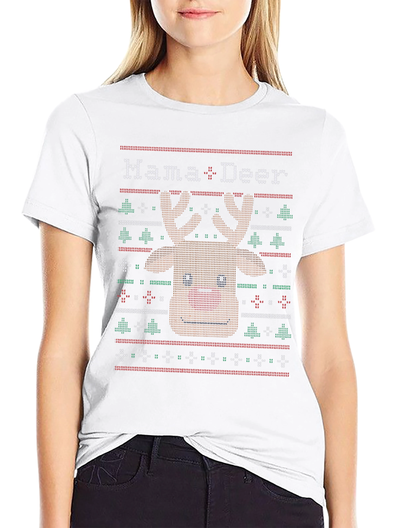 Mama Deer Ugly Christmas Sweater T-Shirt